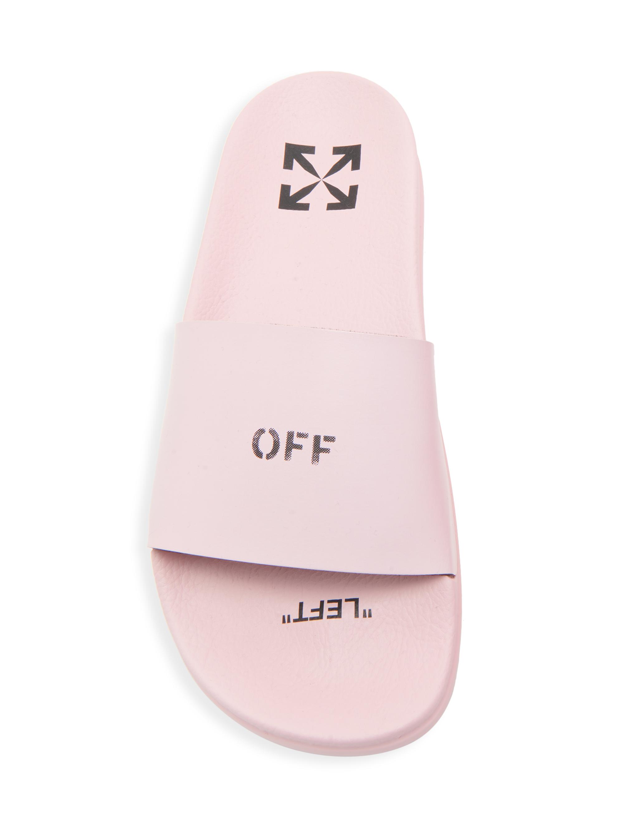 Slide Sandal Off White Slides Women Off White Slides Pink Off