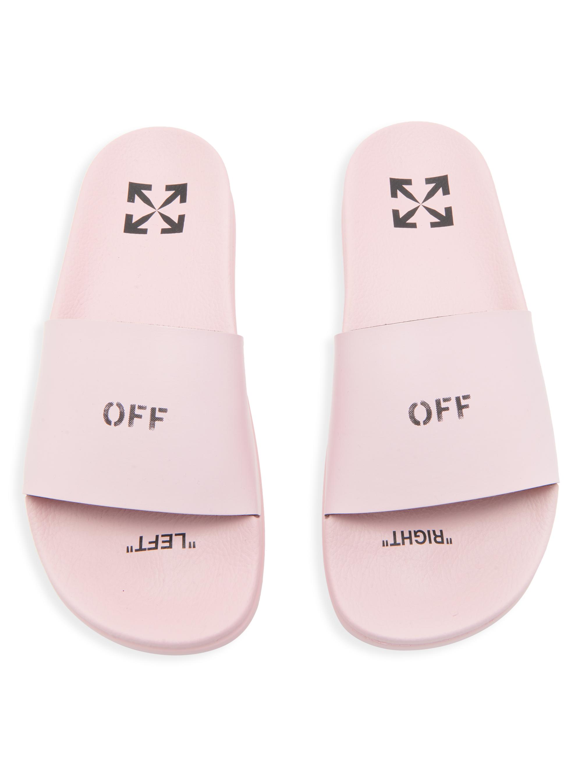 OFF-WHITE オフホワイト スライドサンダル POOL SLIDER Off-White Logo Pool Slider Sandals | Saks Fifth Avenue