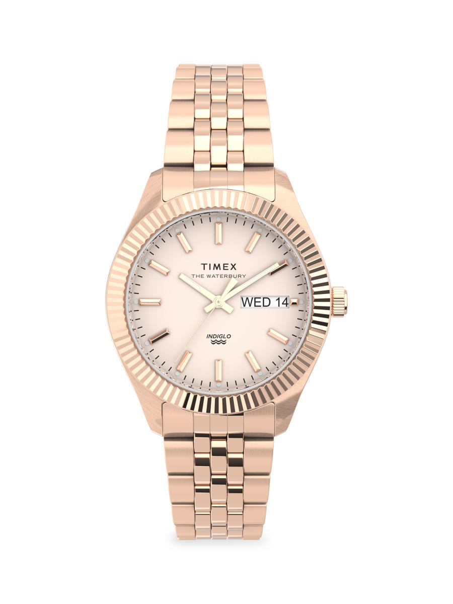 Timex Waterbury Legacy Boyfriend Rose Goldtone Stainless