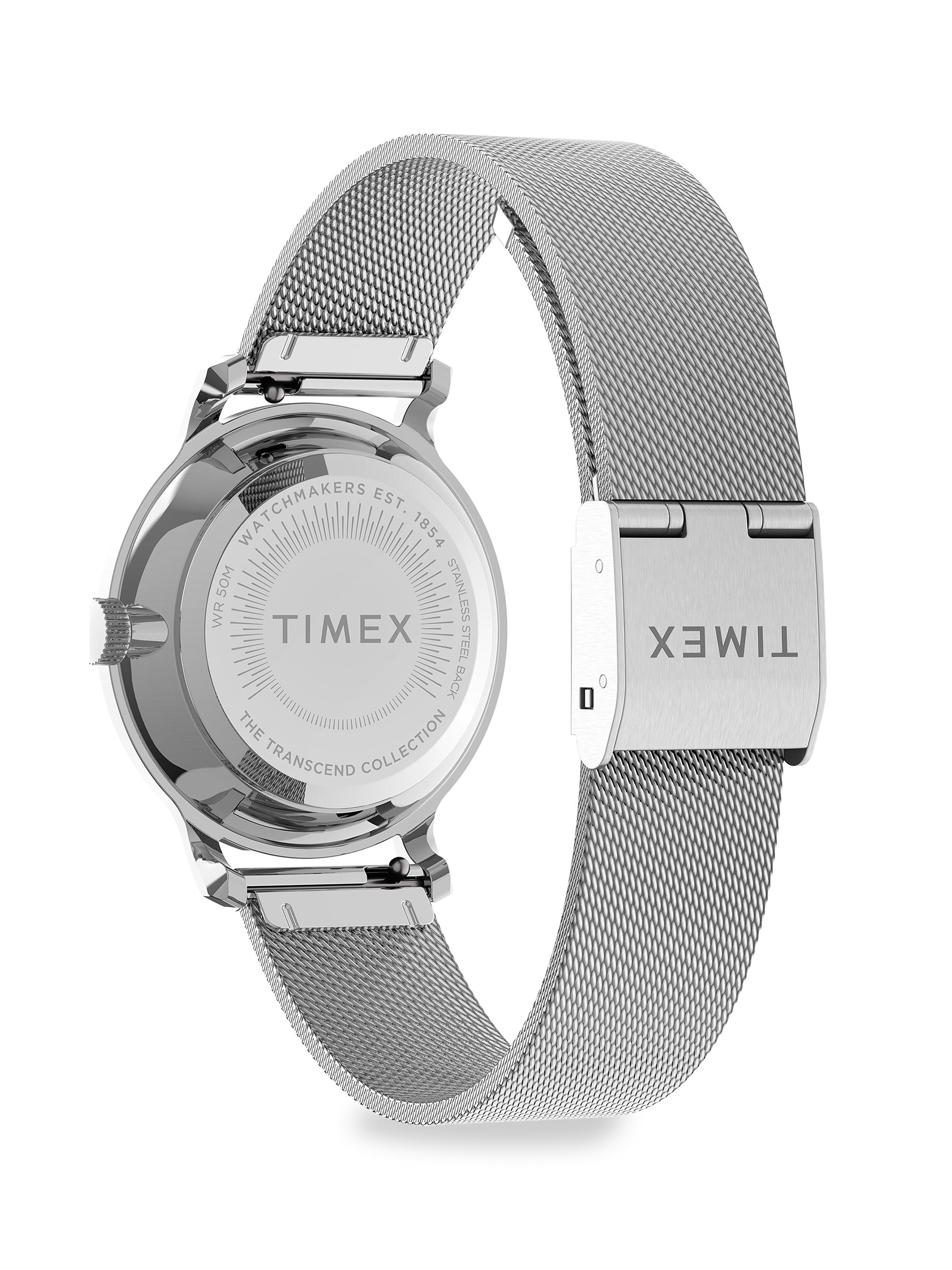 Timex Transcend™ Swarovski Crystal Stainless Steel Mesh Band