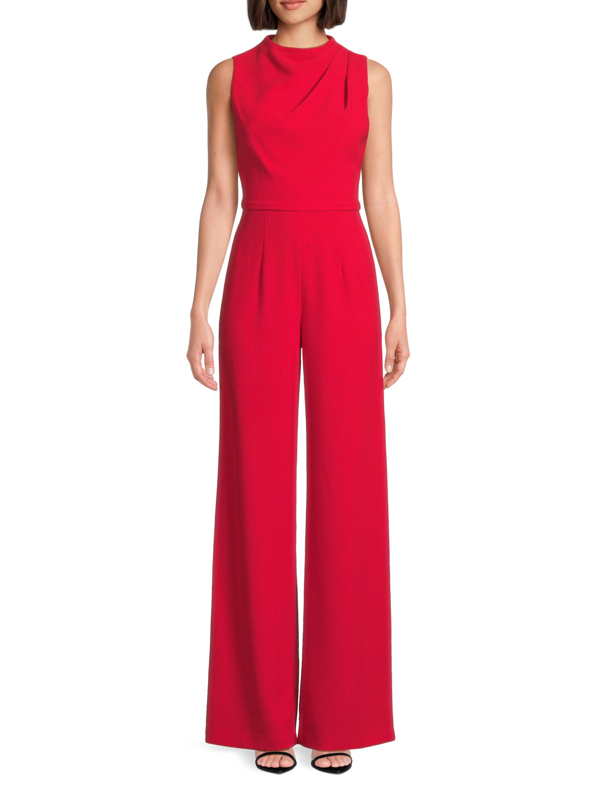Corinne Sleeveless Flared-Leg Jumpsuit