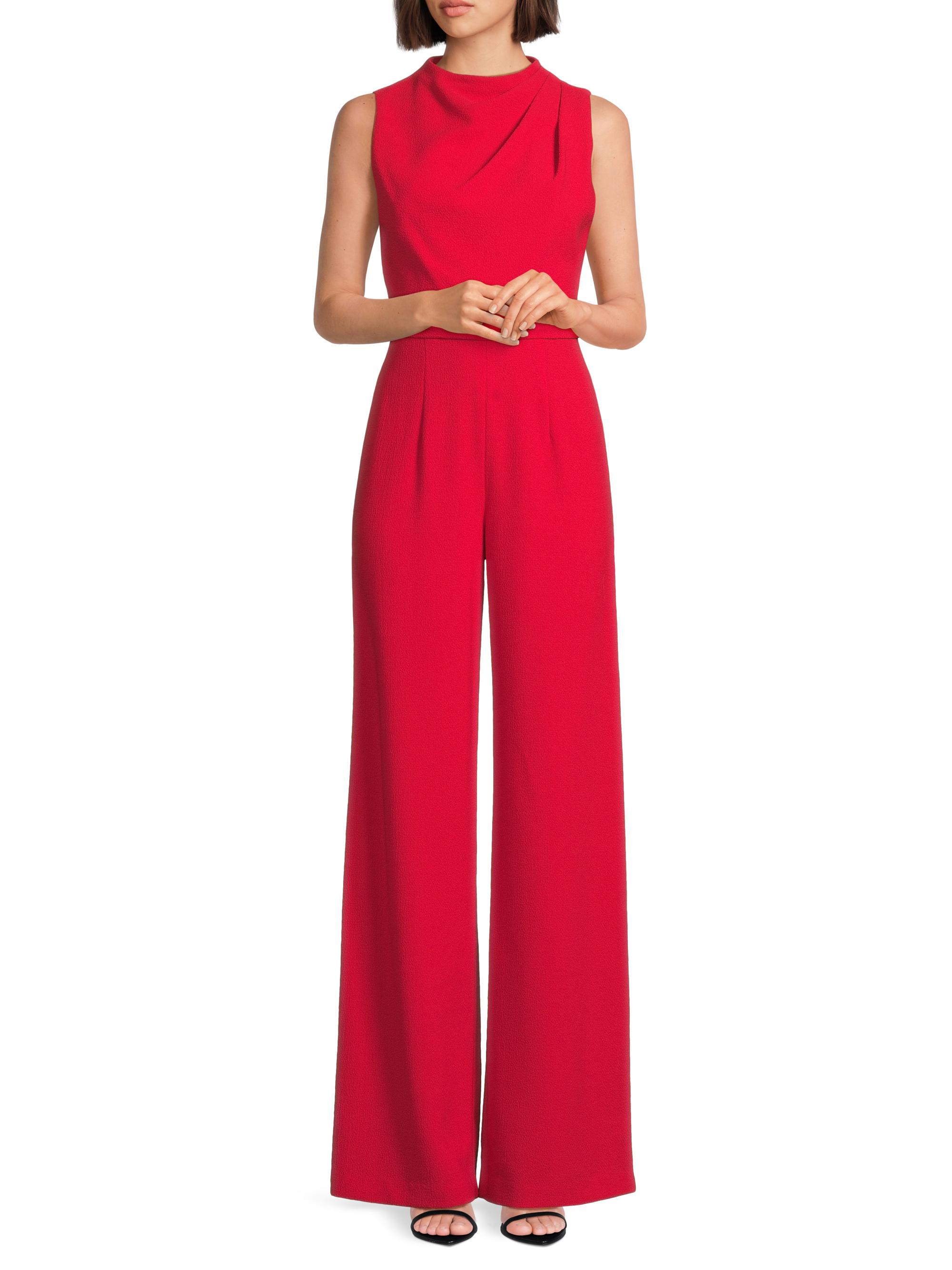 Corinne Sleeveless Flared-Leg Jumpsuit