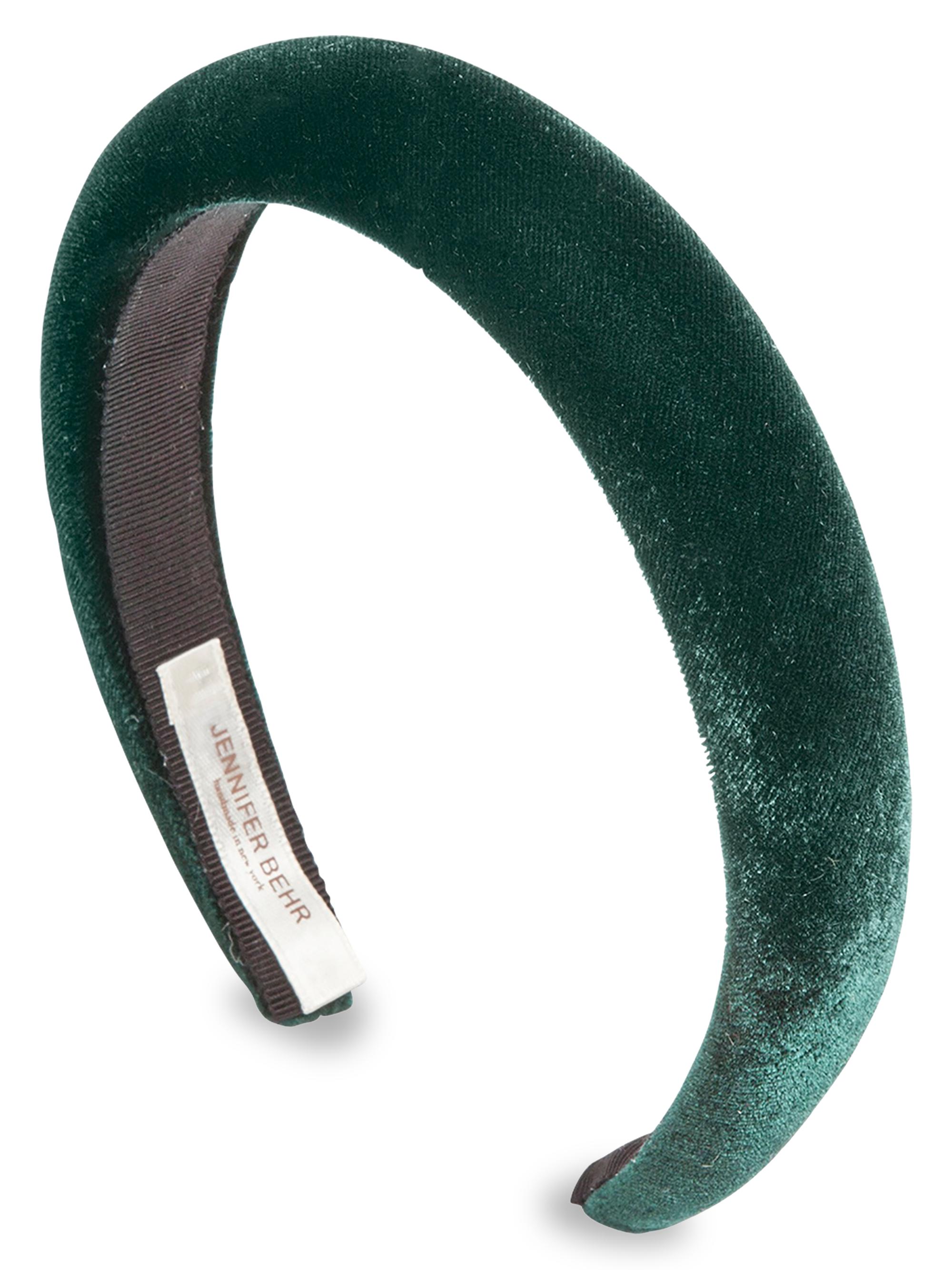 Jennifer Behr Women's Tori Velvet Headband - Emerald