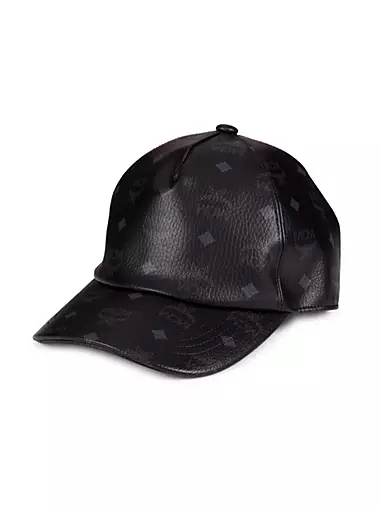 Louis Vuitton Baseball Cap Black Leather Hat