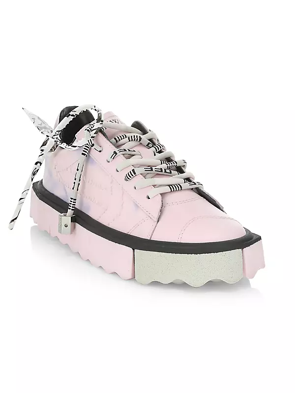 Off-White c/o Virgil Abloh Out Of Office Calf Leather Sneaker In Colour  White/pin Colourk in Pink