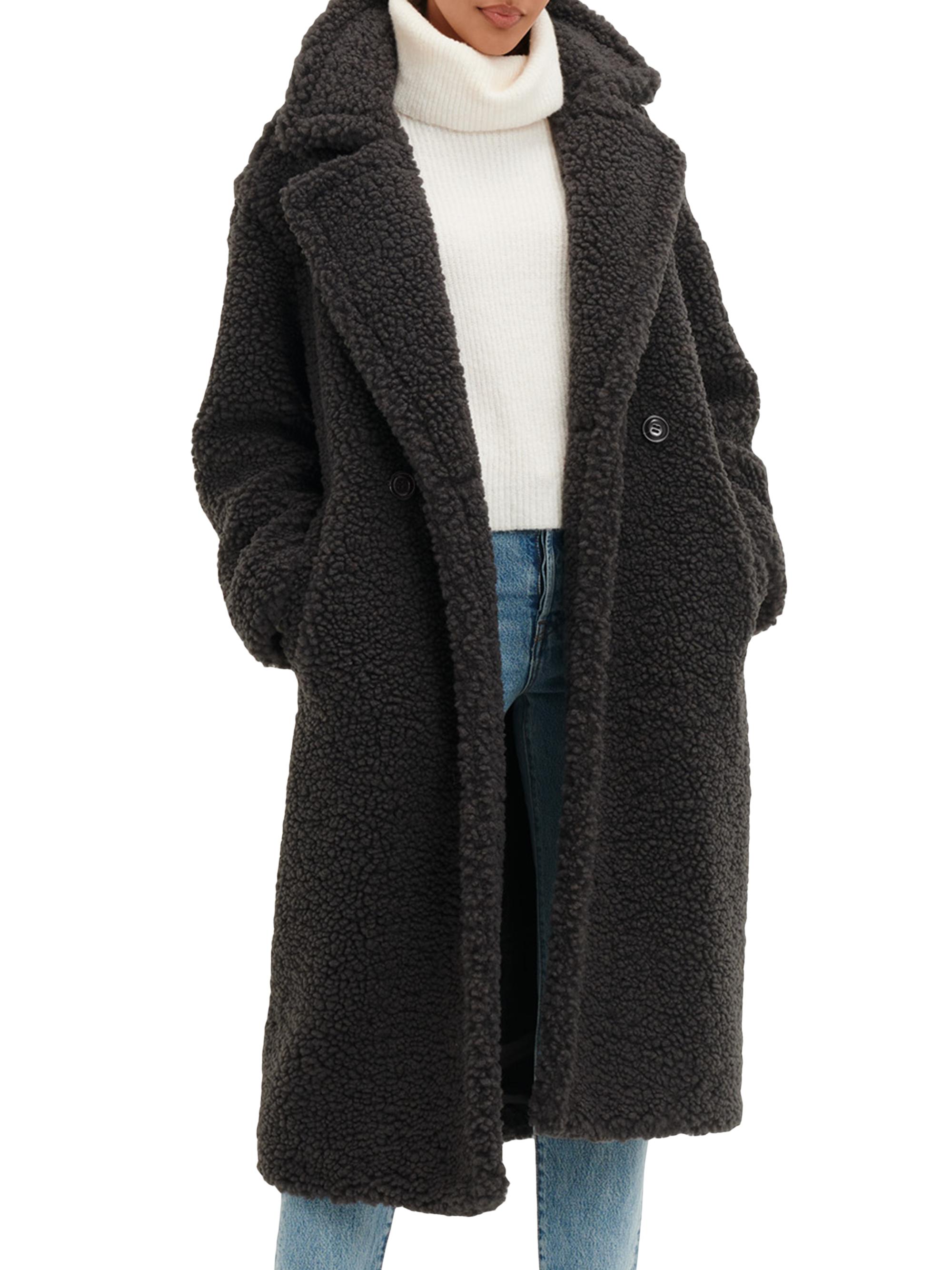 UGG Gertrude Long Teddy Coat | Saks Fifth Avenue