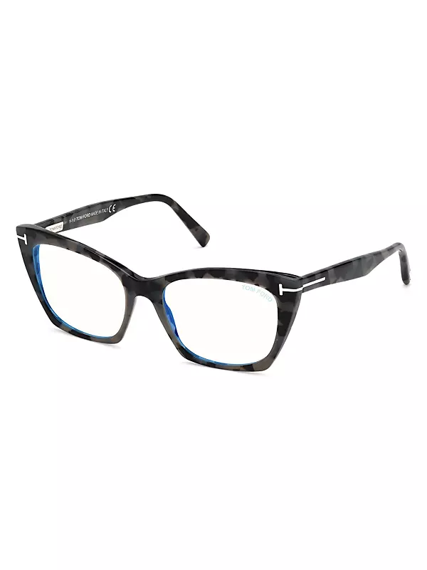 54MM Cat Eye Blue Filter Eyeglasses