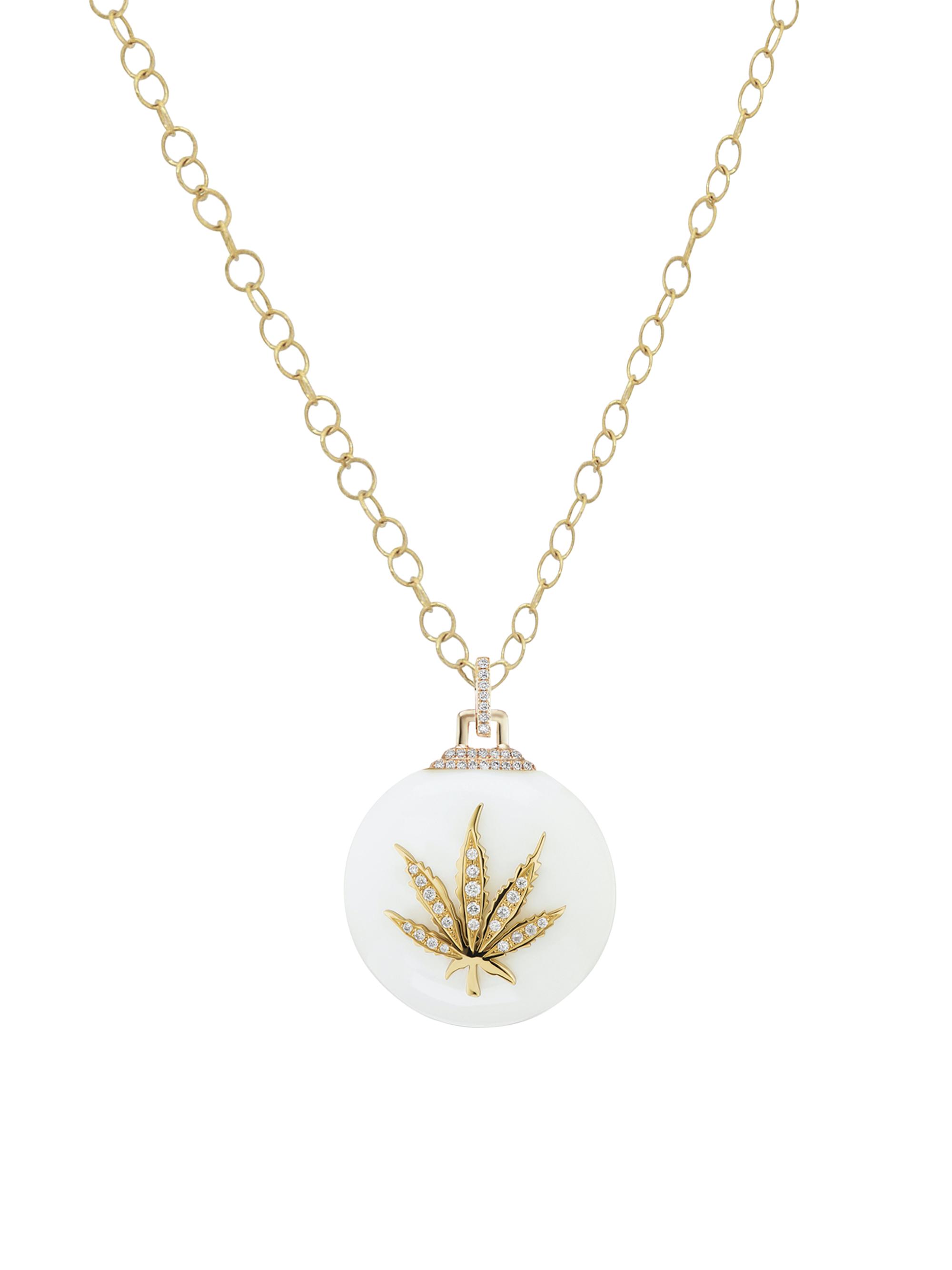 Sorellina Women's Amuleti 18K Yellow Gold, White Onyx & Diamond Locket Necklace - White Onyx