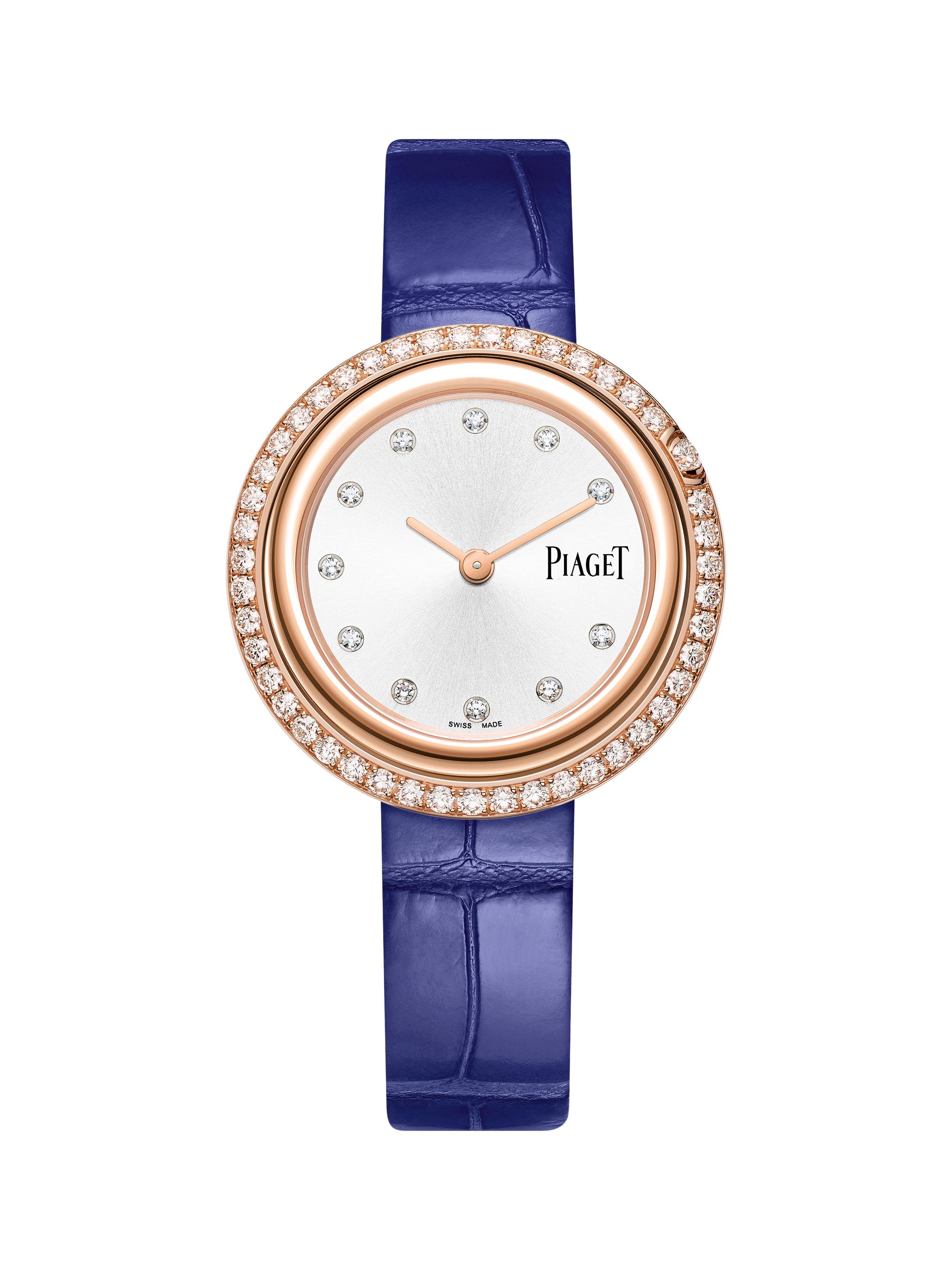 Piaget Women's Possession 18K Rose Gold, 1.55 TCW Diamond & Alligator Leather Strap Watch - Rose Gold