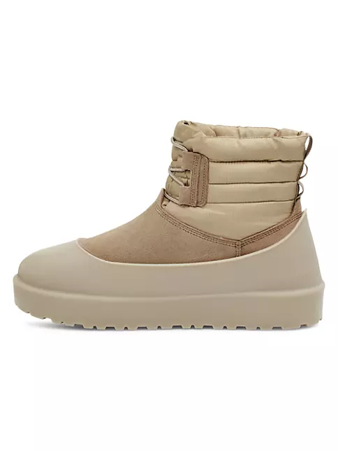 Shop UGG Classic Mini Lace Up Weather Boots   Saks Fifth Avenue