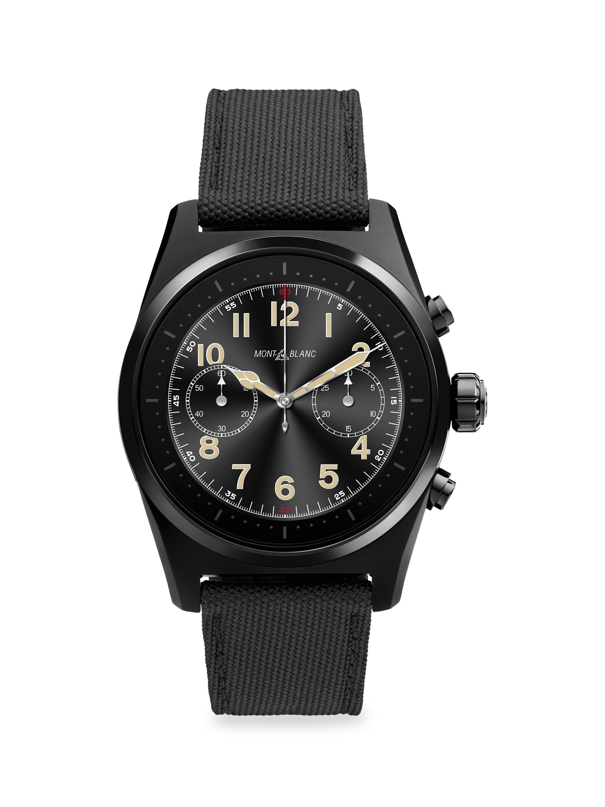 Montblanc Men's Summit Lite Aluminum Smartwatch - Black