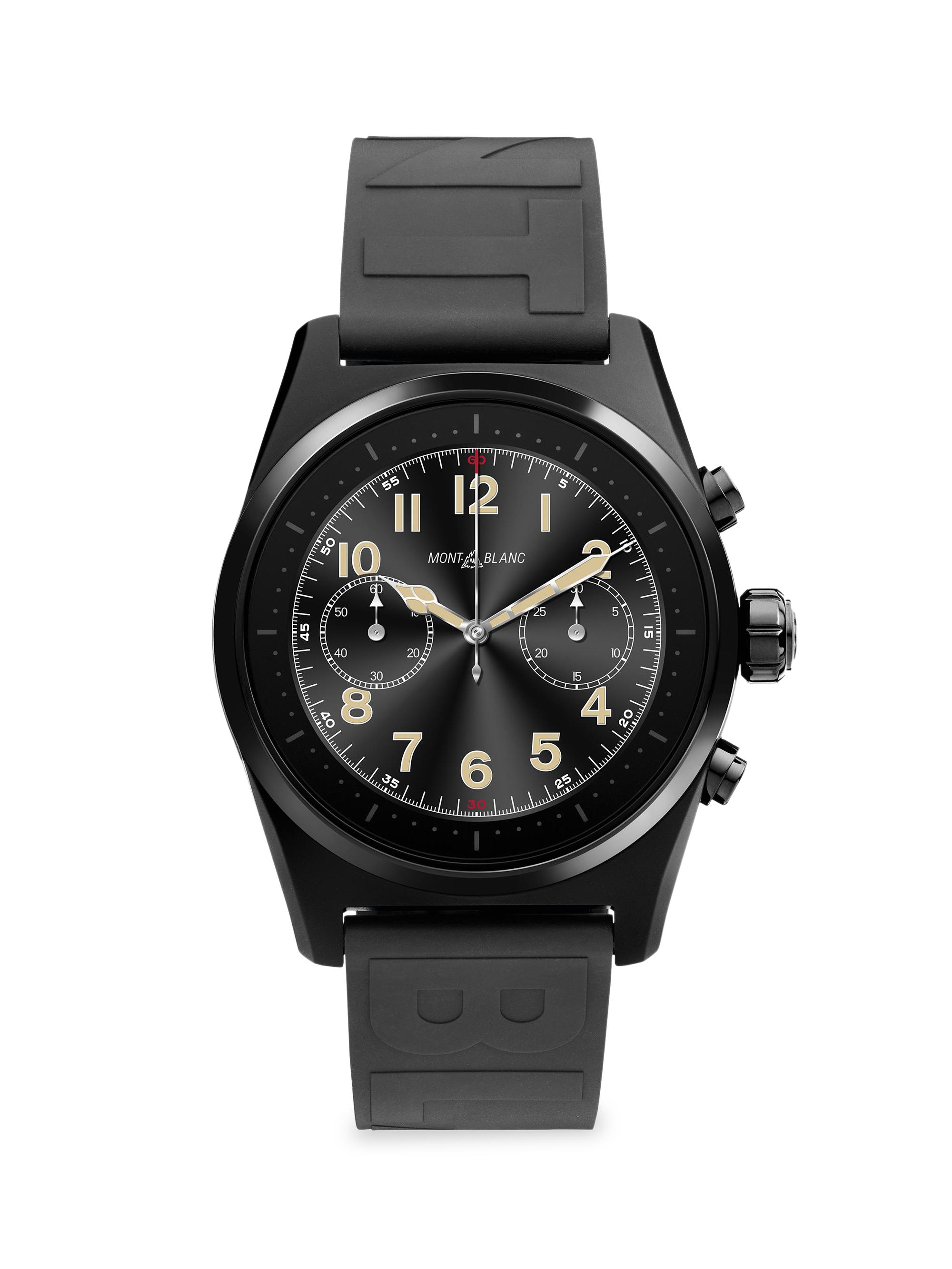 Montblanc Men's Summit Lite Aluminum Smartwatch - Black