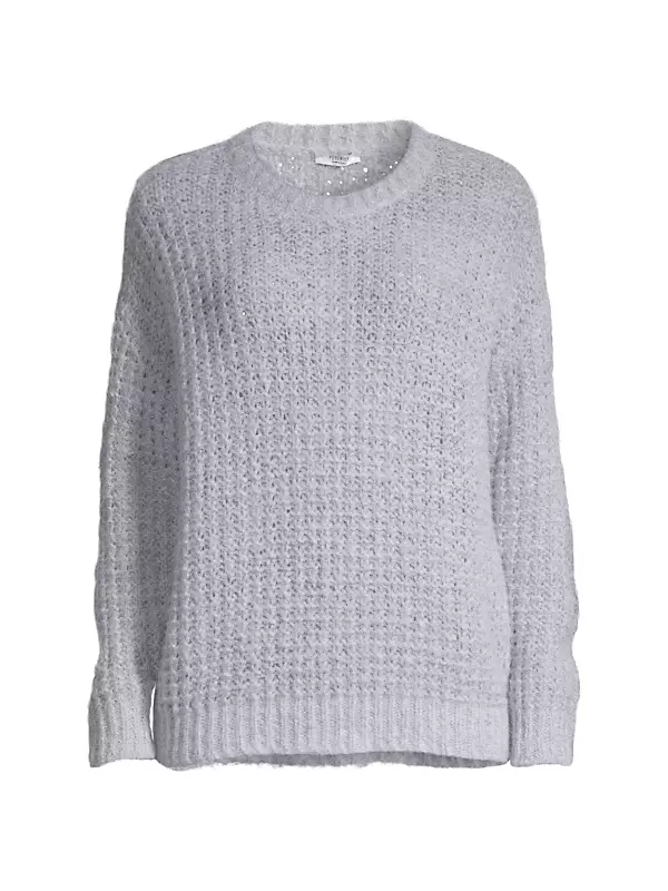 Linen-Cotton Textured Sweater