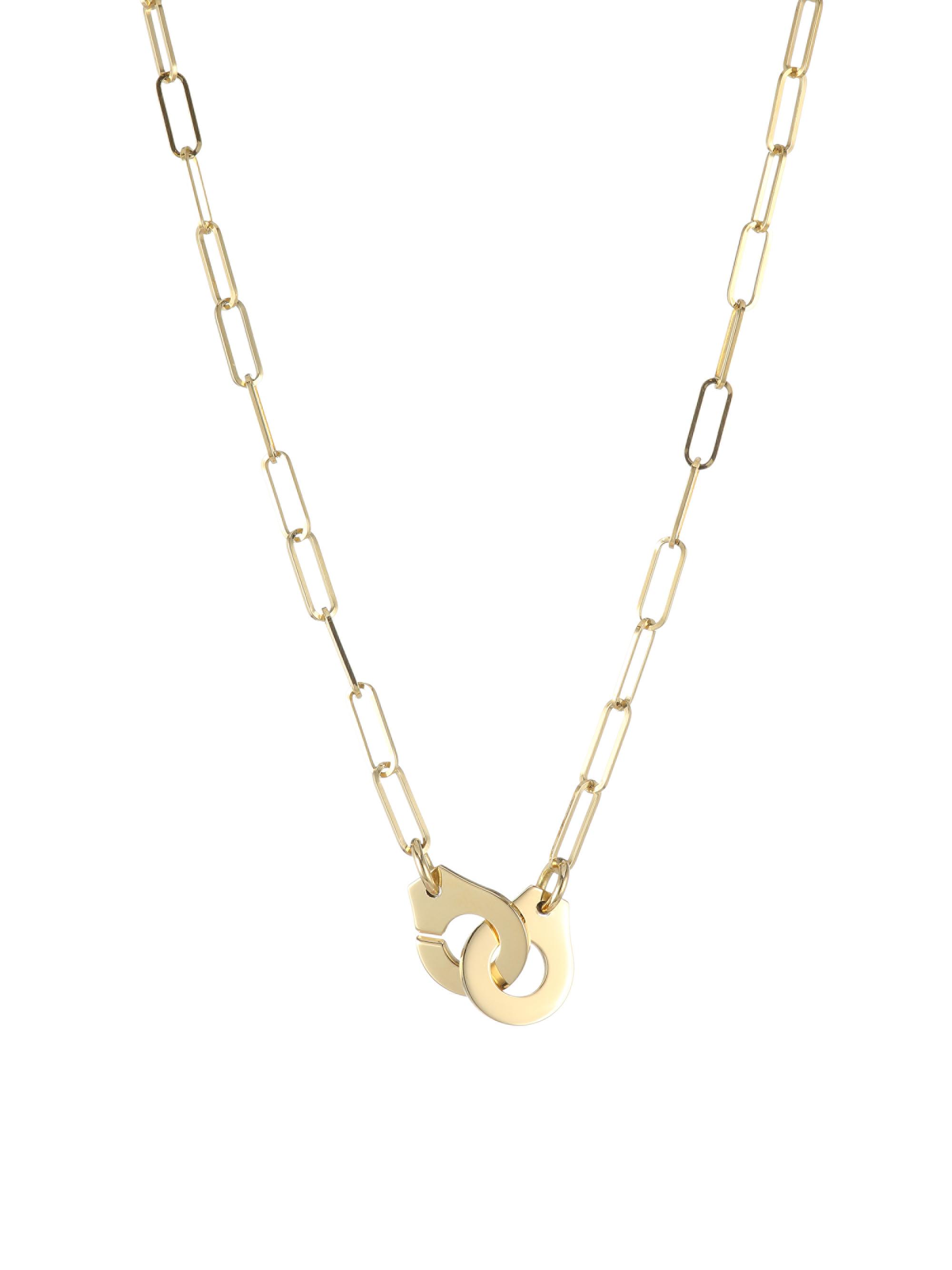 Dinh Van Women's Menottes  R10 18K Yellow Gold Handcuff Chain Necklace - Yellow Gold