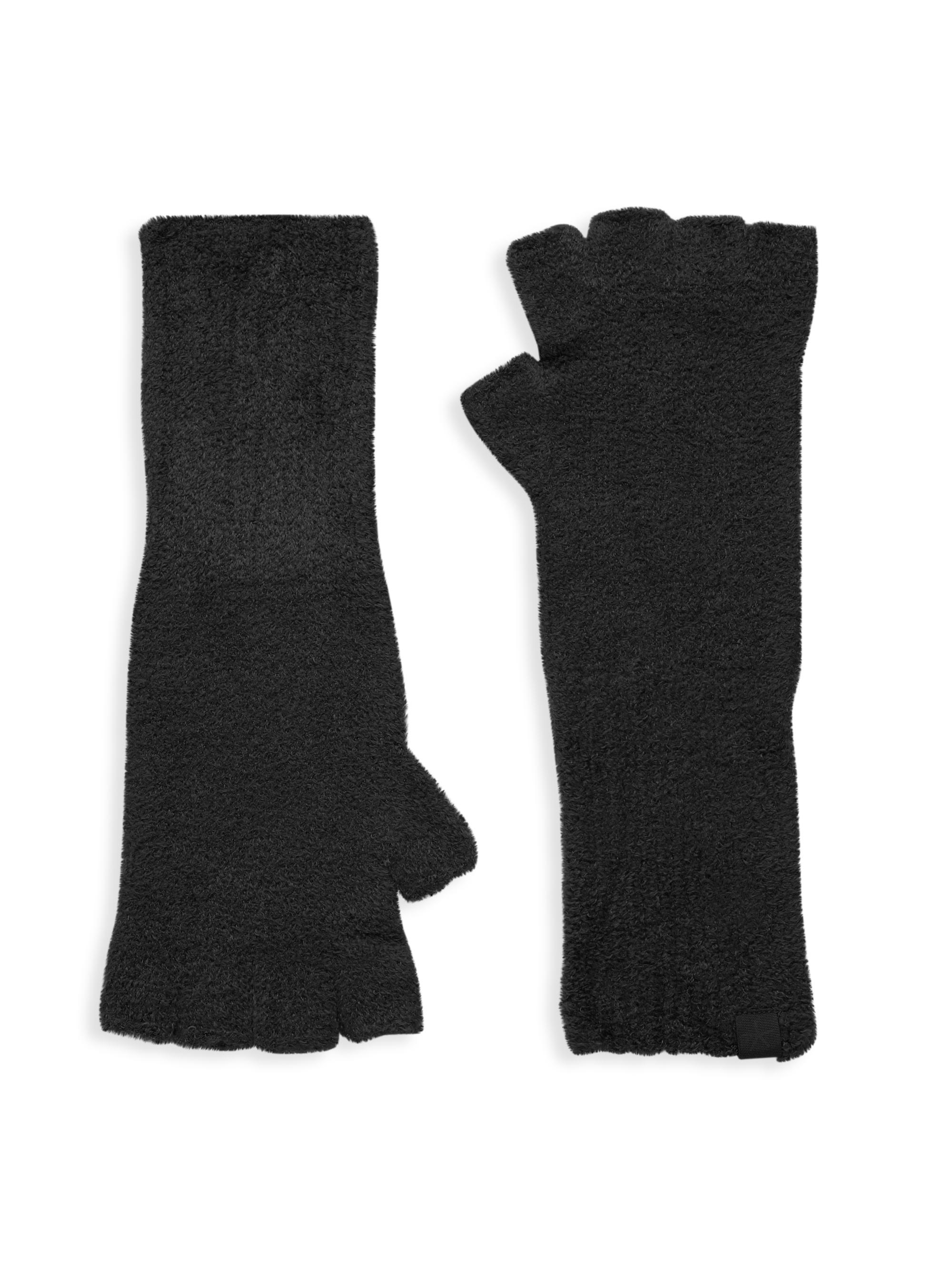 Barefoot Dreams Women's CozyChic Lite Fingerless Gloves - Black