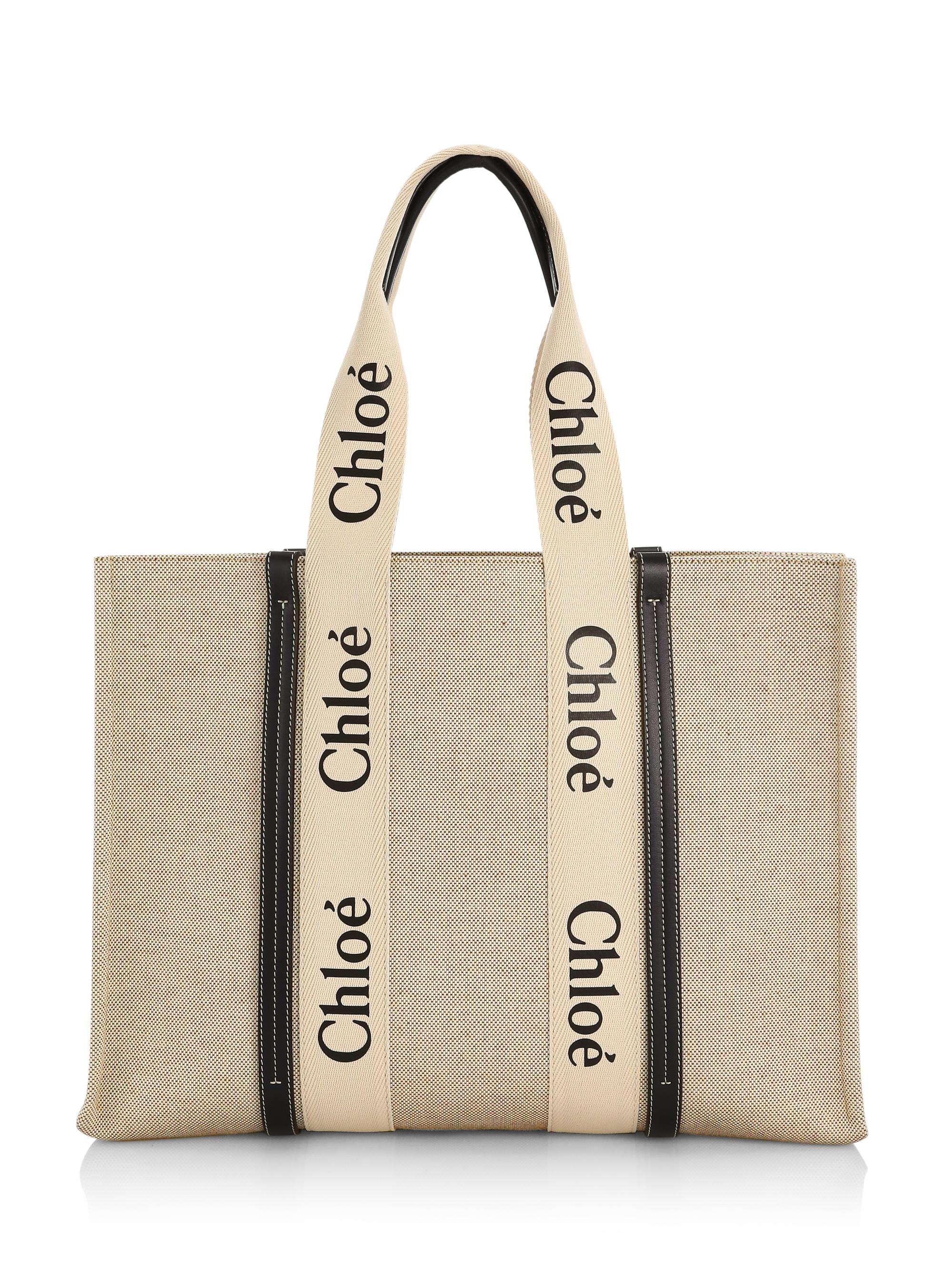 Chloé Women's  Woody Canvas Tote - Beige
