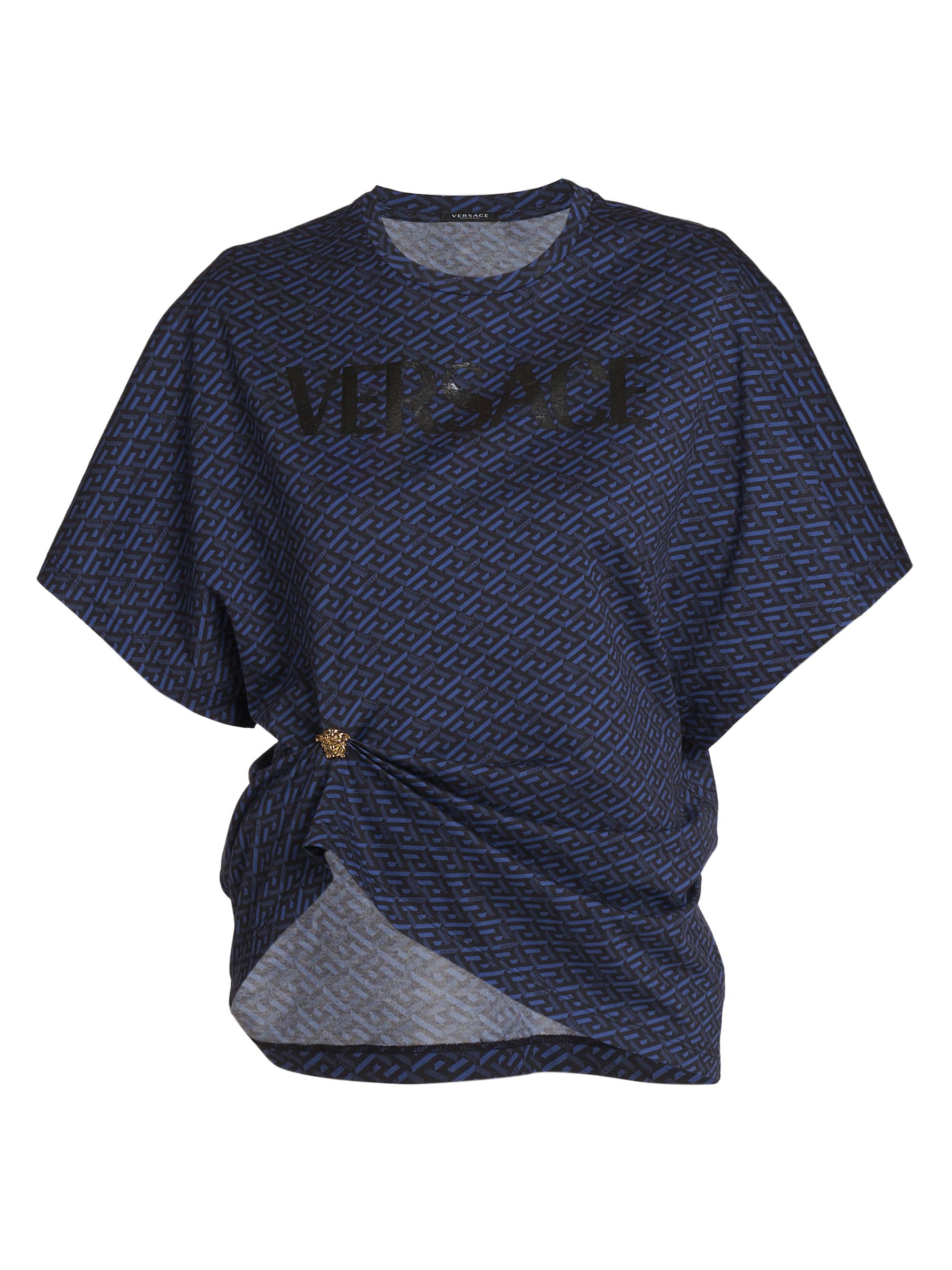 Versace La Greca Monogram Broach T-Shirt | Saks Fifth Avenue