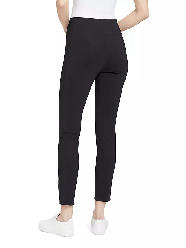 Shop Theory Ankle-Zip Seamed Leggings