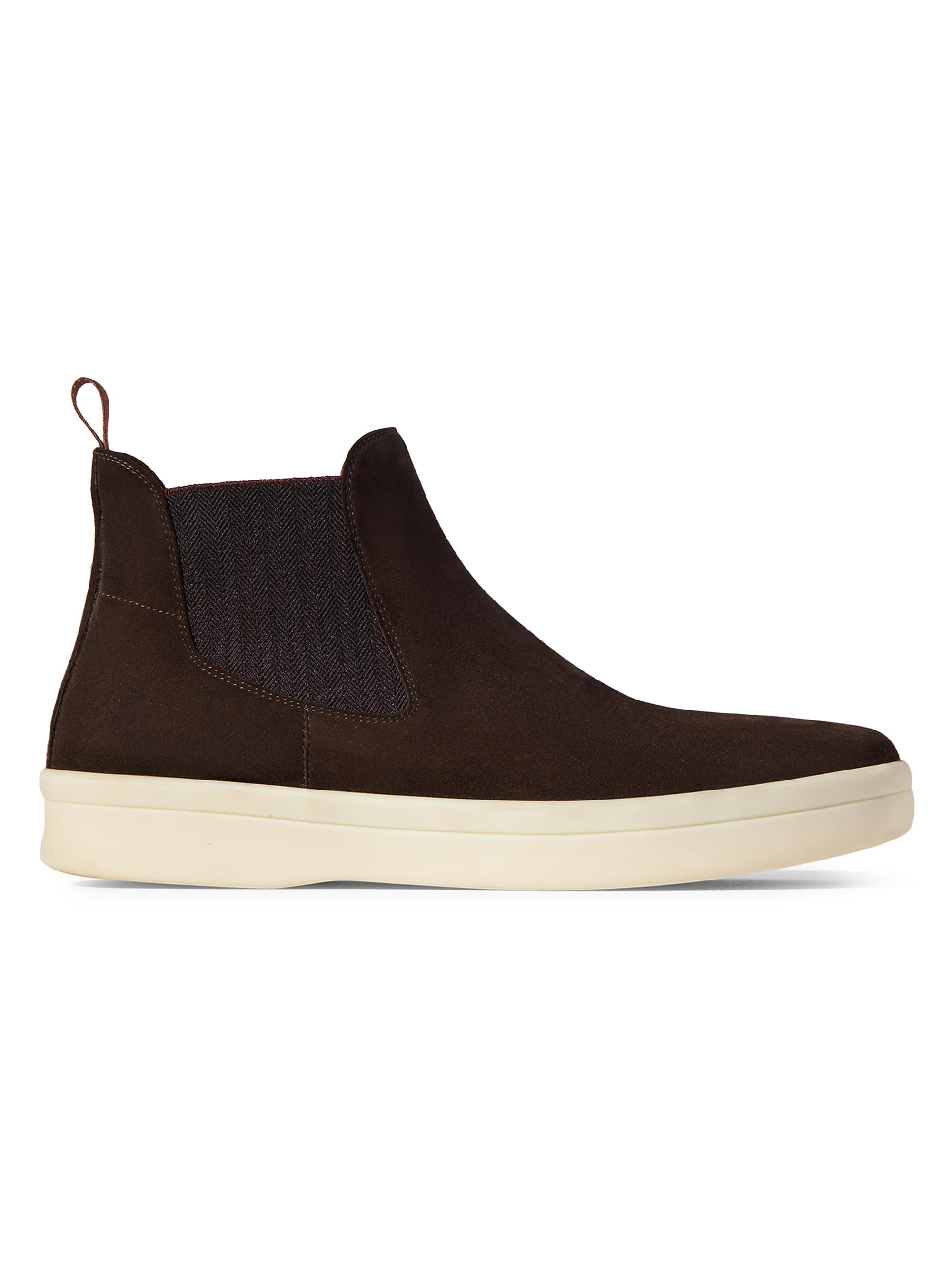 Loro Piana Ultimate Beatle Suede Pull-On Ankle Boots | Saks  display picture 2