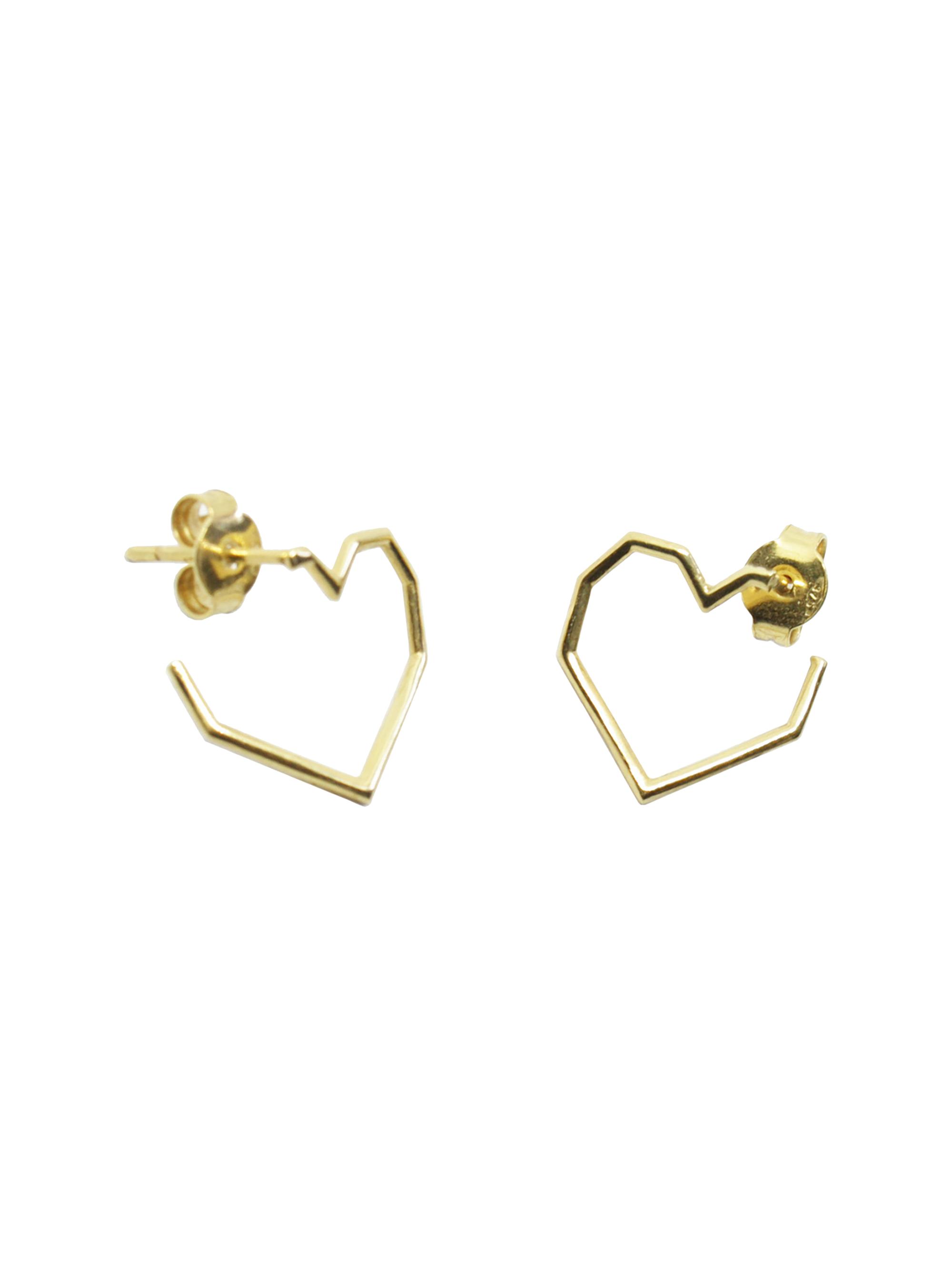 Aliita Women's Pura Corazon 14K Yellow Gold Stud Earrings - Yellow Gold