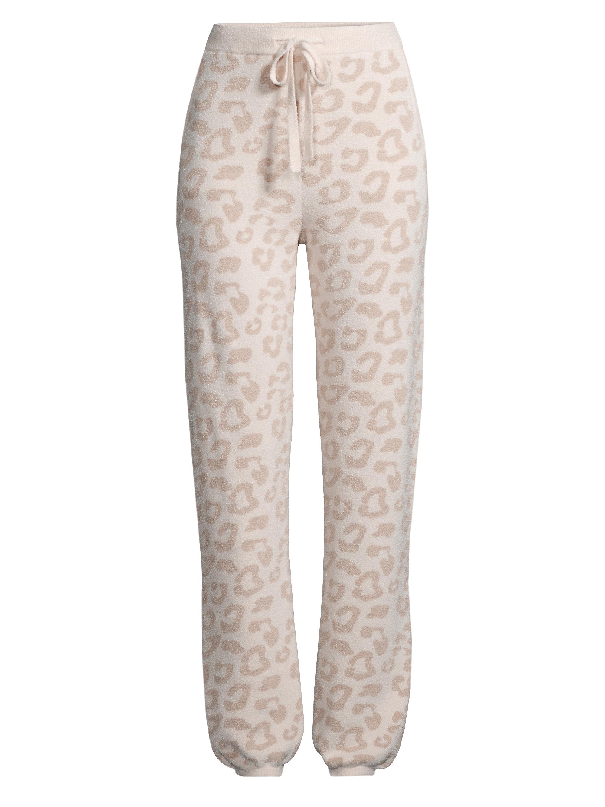 Barefoot Dreams Women's CozyChic Ultra Lite Printed Sweatpants - Cream Stone