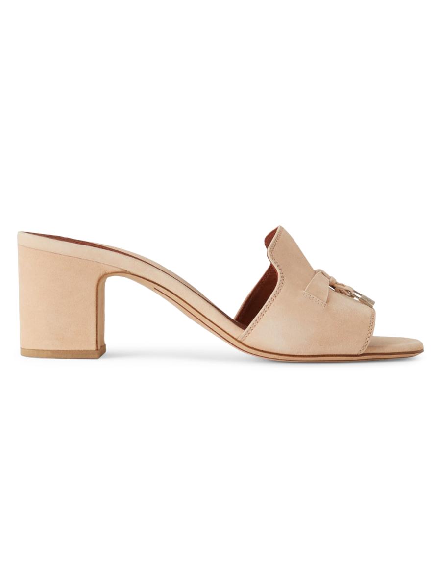 Loro Piana Summer Charms Suede Sandals | Saks Fifth Avenue