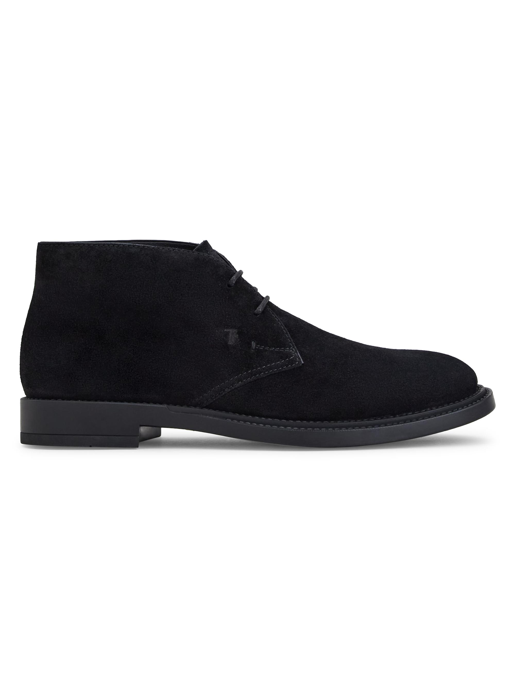 Tod's Men's Polacco Suede Lace-Up Ankle Boots - Black