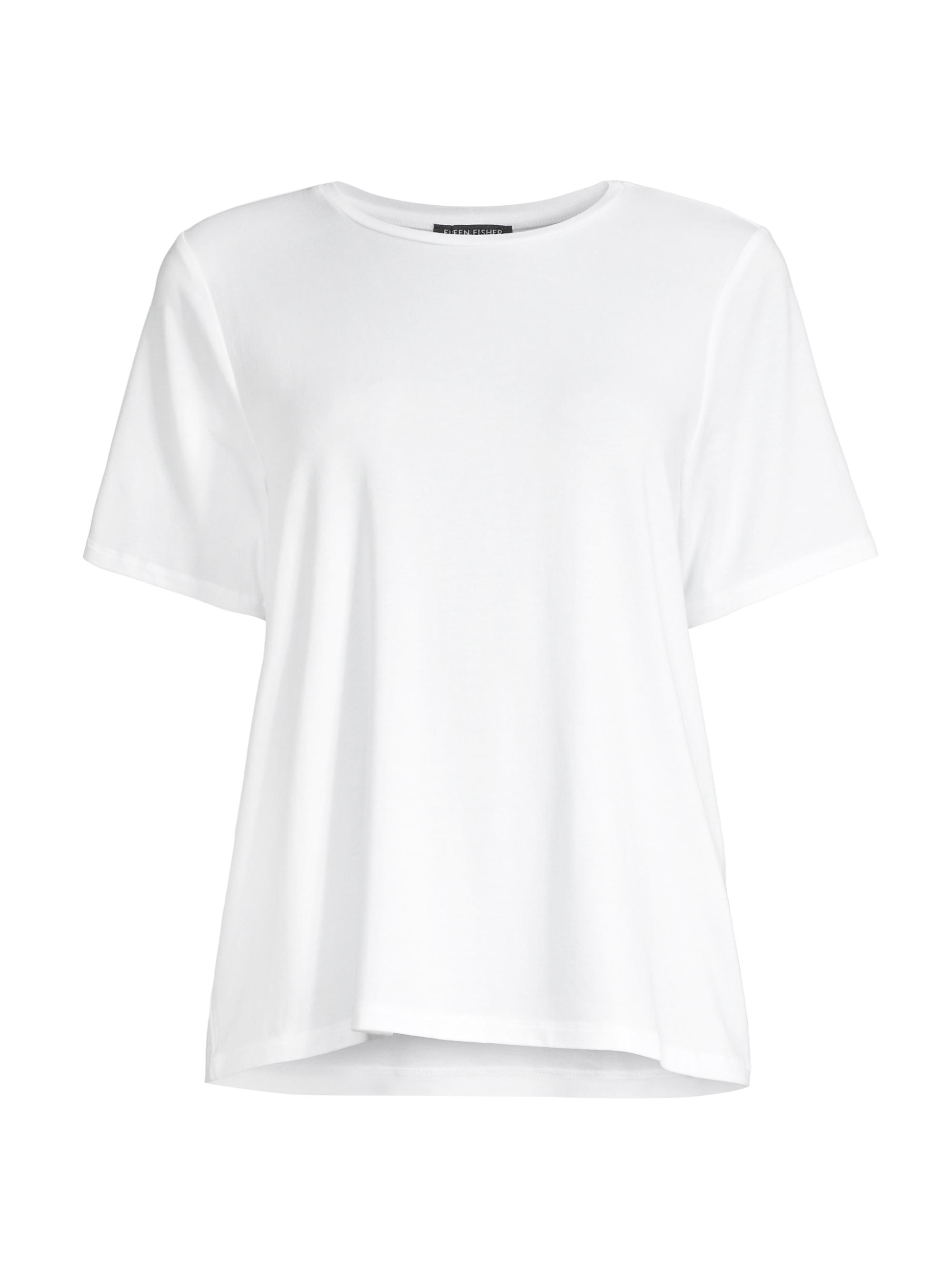 Eileen Fisher Women's Crewneck T-Shirt - White