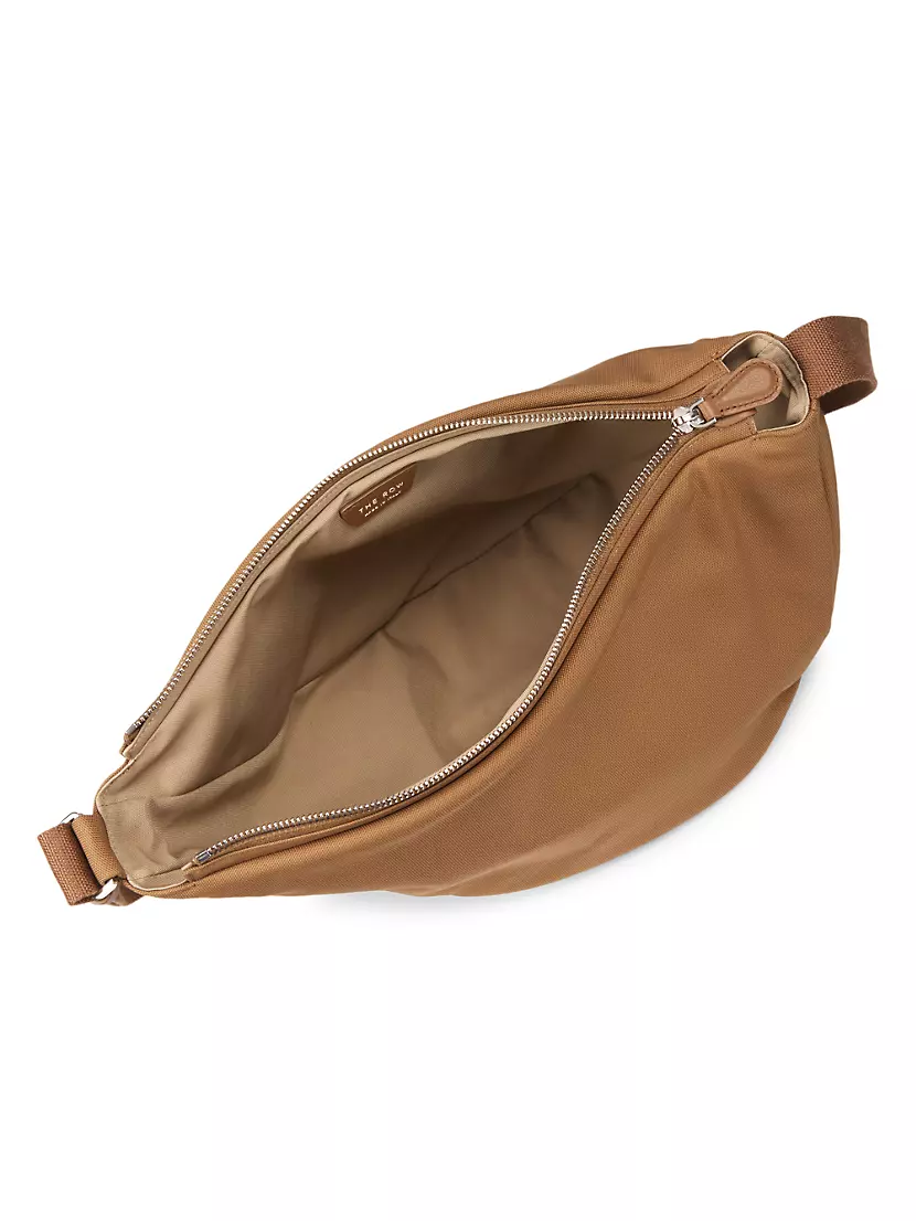 The Row - Slouchy Banana Leather-Trimmed Shell Messenger Bag The Row