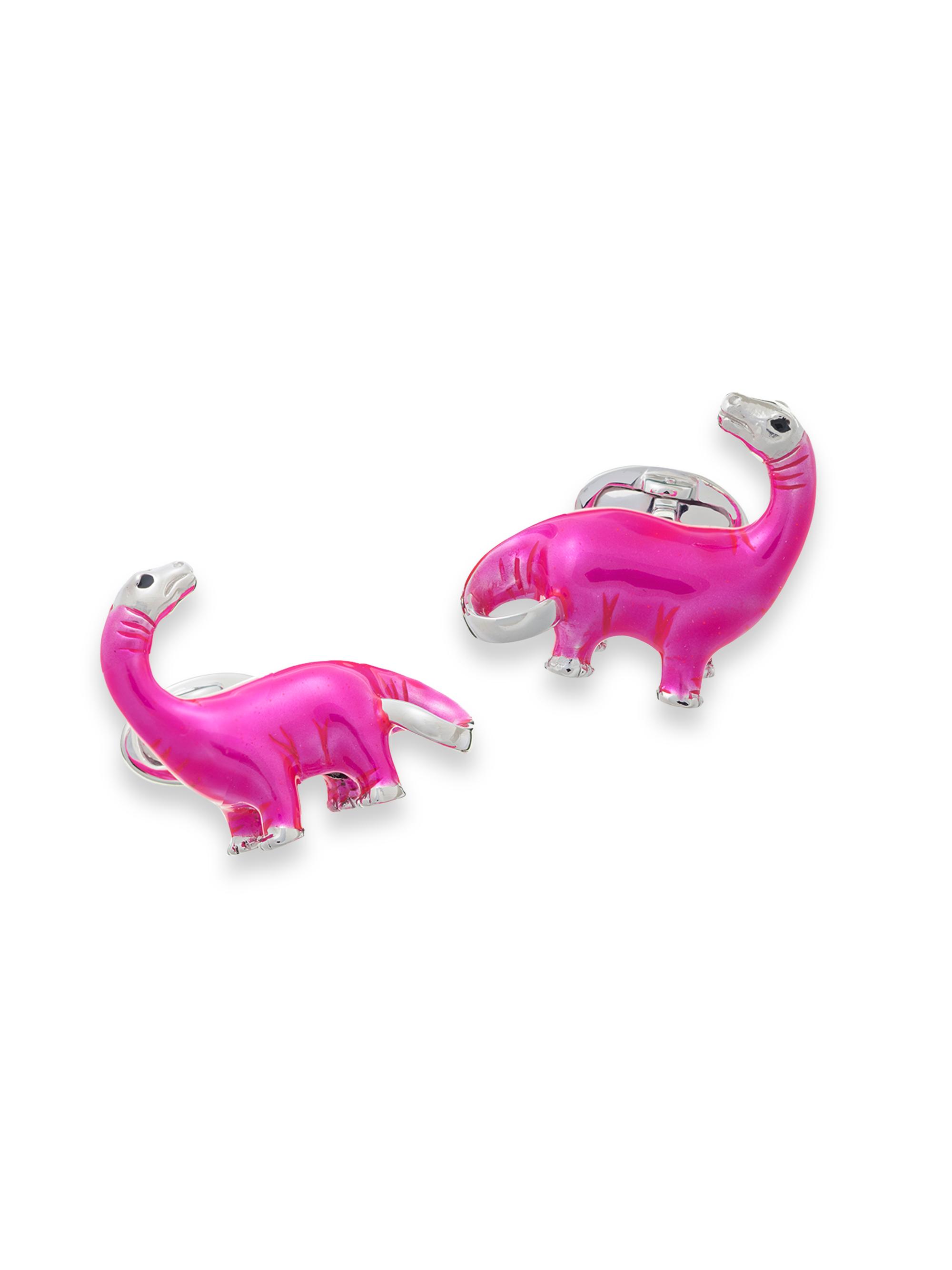 Jan Leslie Men's Sterling Silver Dinosaur Cufflinks