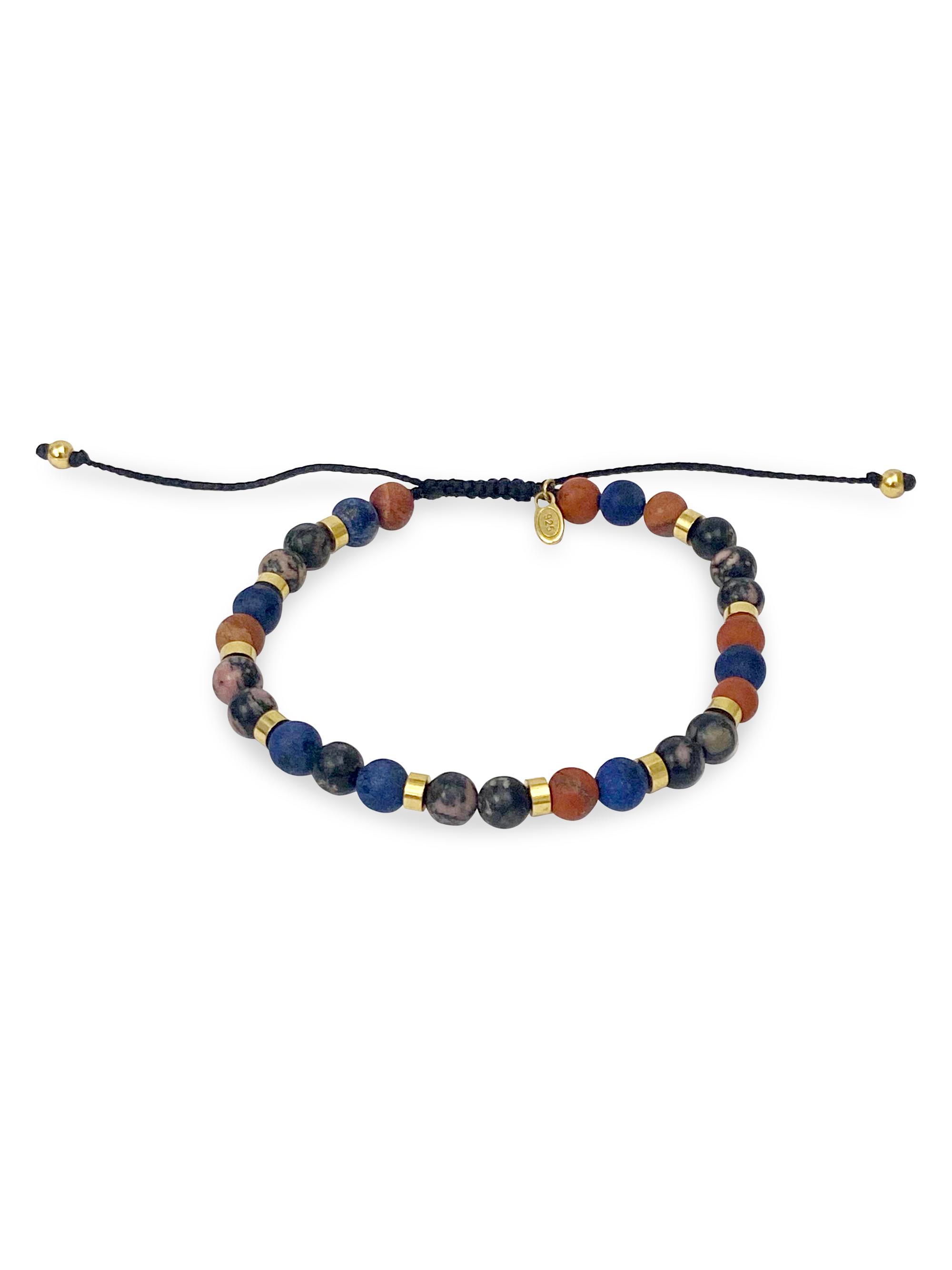 Jan Leslie Men's Multi-Stone & Sterling Silver Bracelet