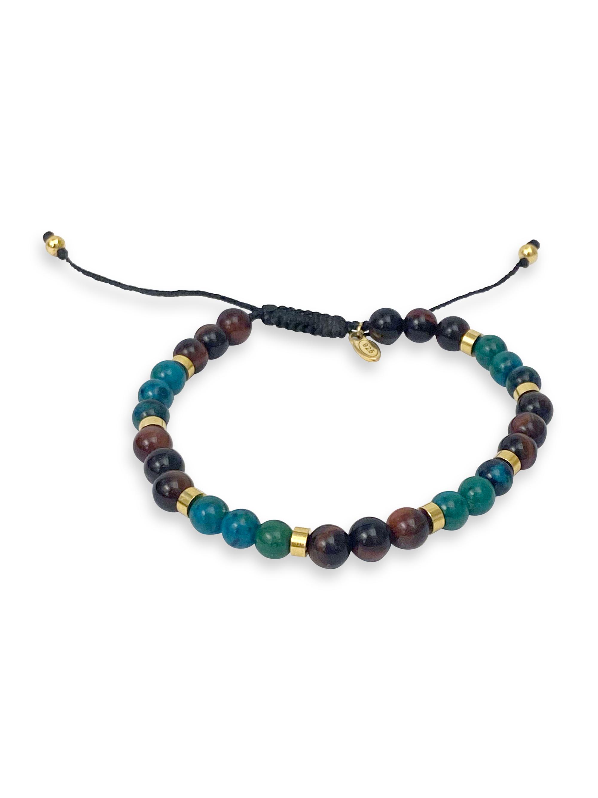 Jan Leslie Men's Multi-Stone & Sterling Silver Bracelet