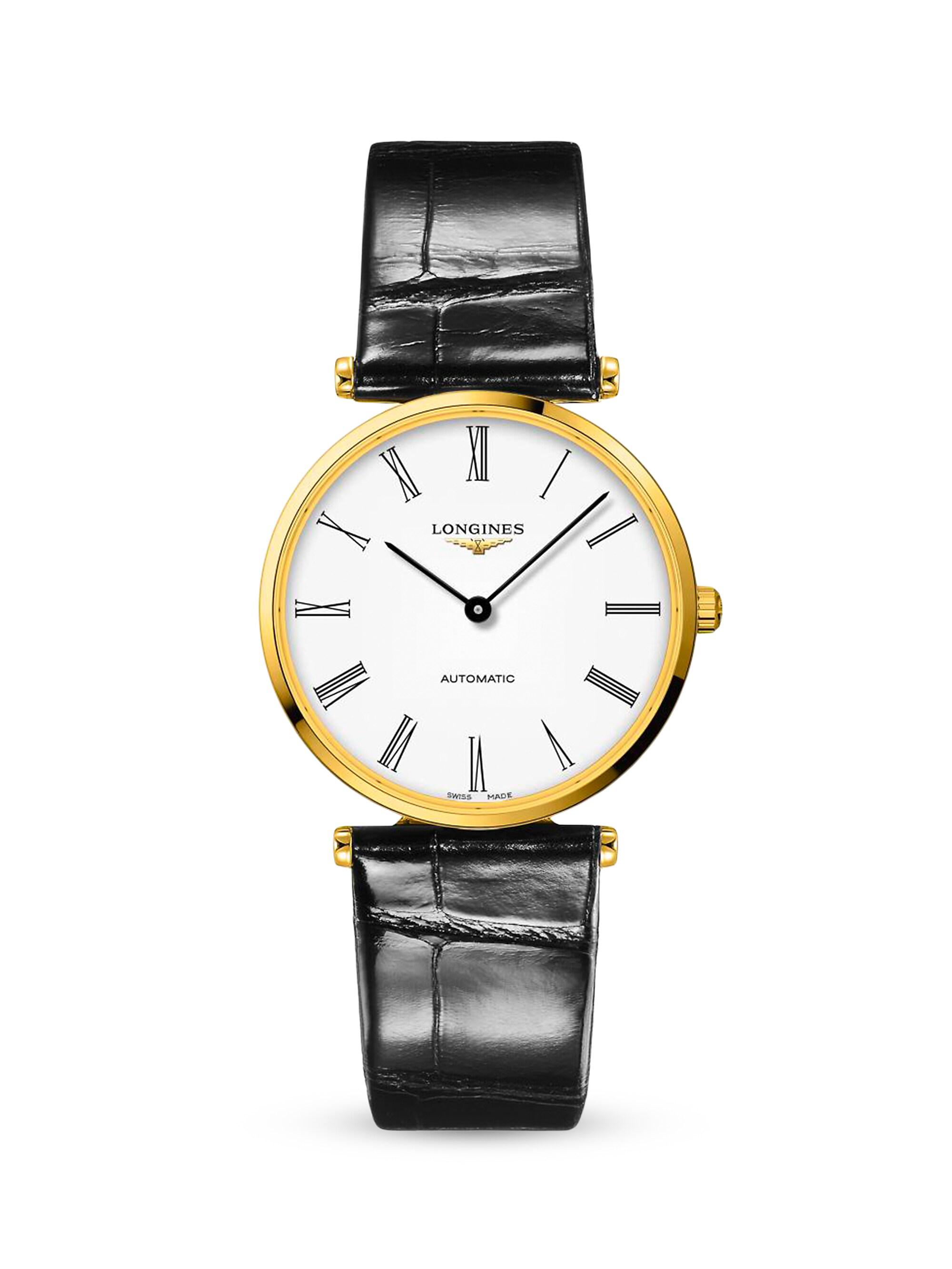 Longines Men's La Grande Classique De  38MM Automatic Alligator Watch