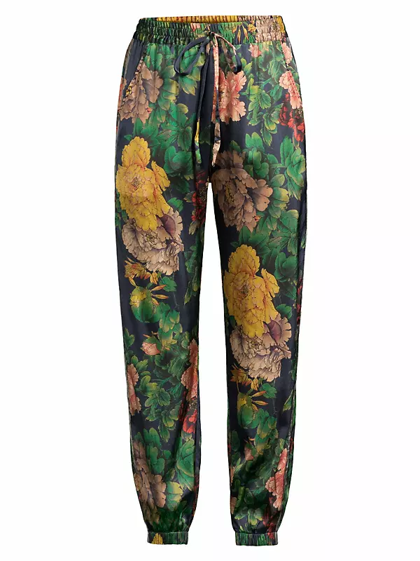 Floral Print Jogger Pants