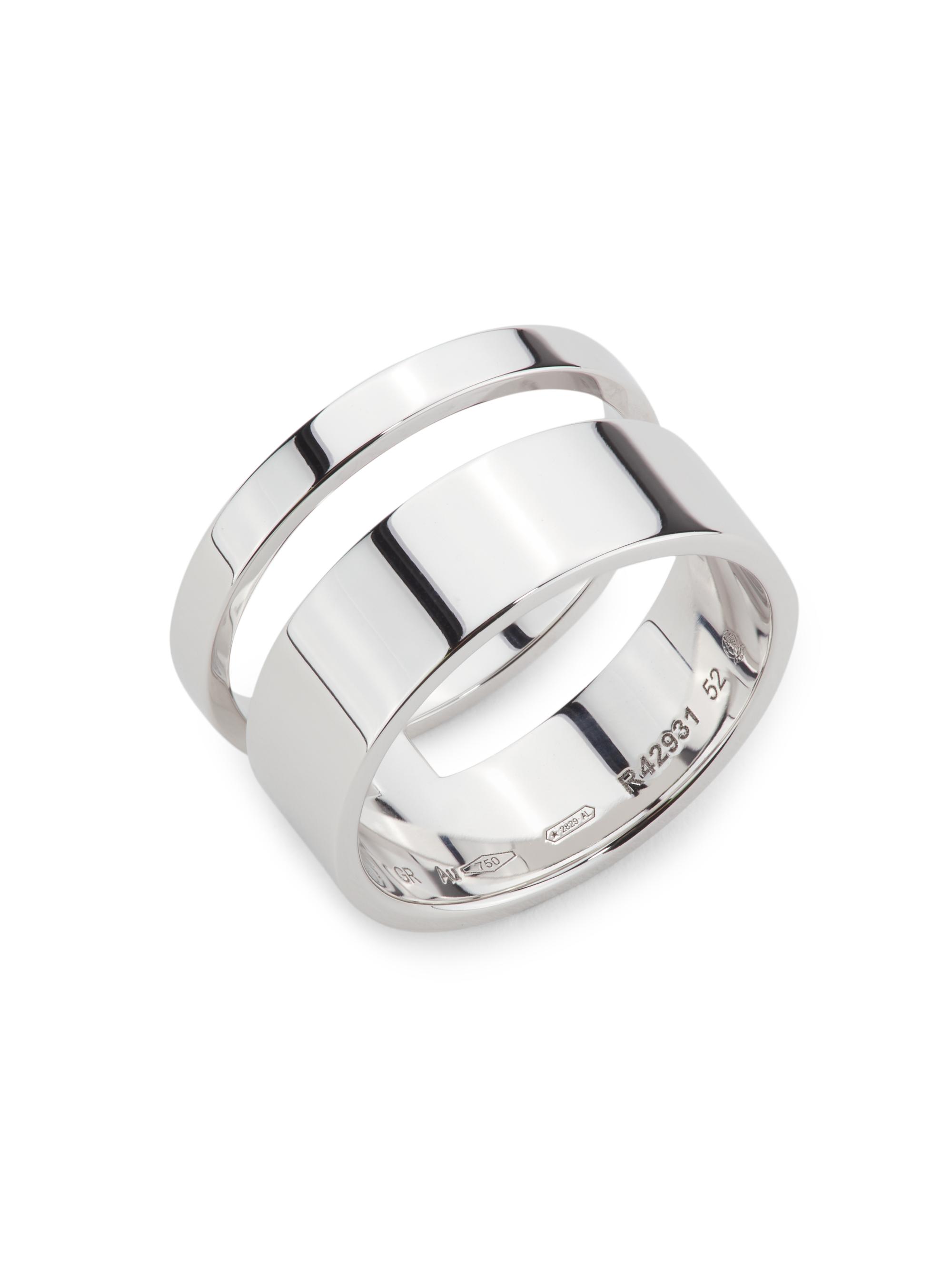 Repossi Women's Berbere 18K White Gold Two-Row Ring - White Gold