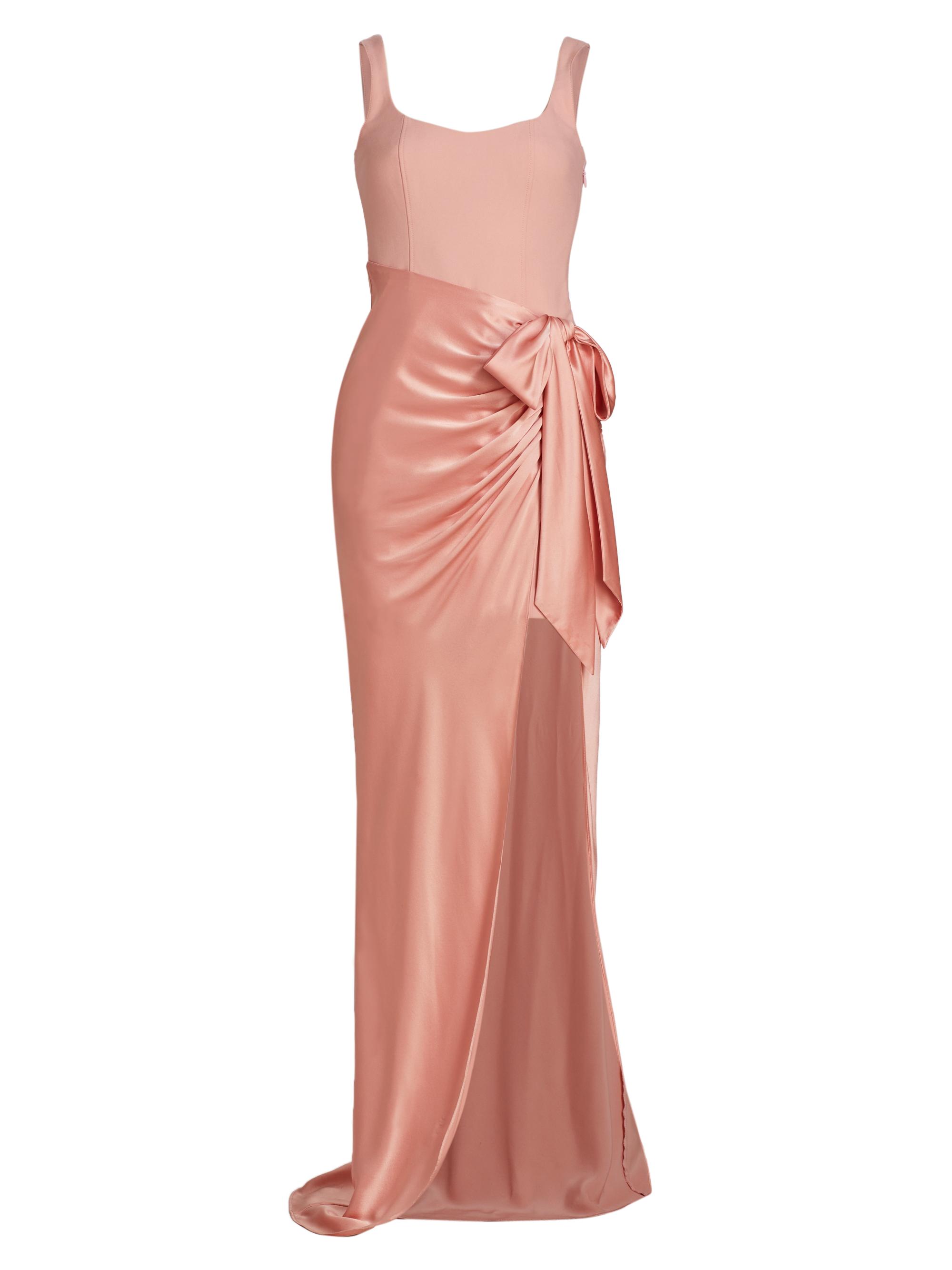 Cinq à Sept Women's Marian Draped Gown - Peony Pink