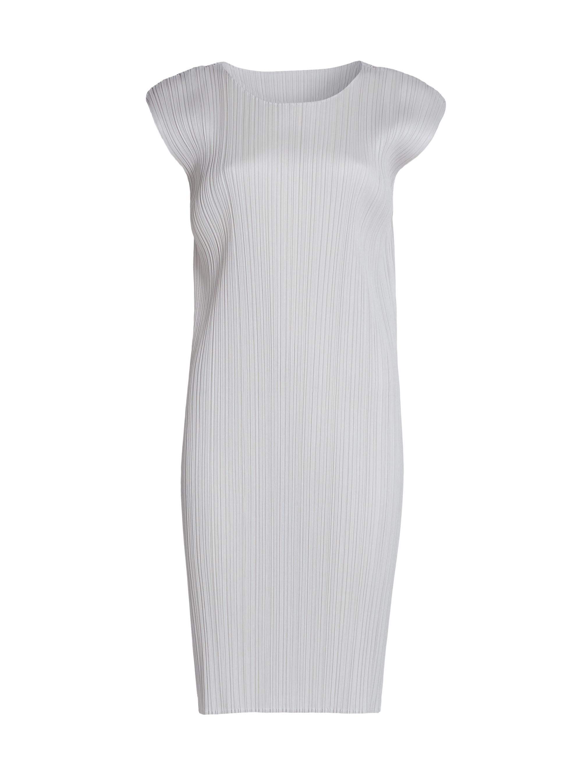 light grey pleated dress Grey Satin Pleated Maxi Dress – self-portrait-US main image 0
