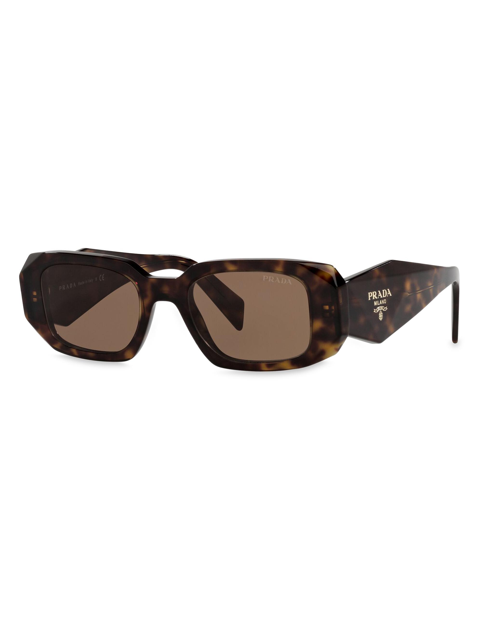 Prada Symbole 49MM Rectangle Sunglasses | Saks Fifth Avenue