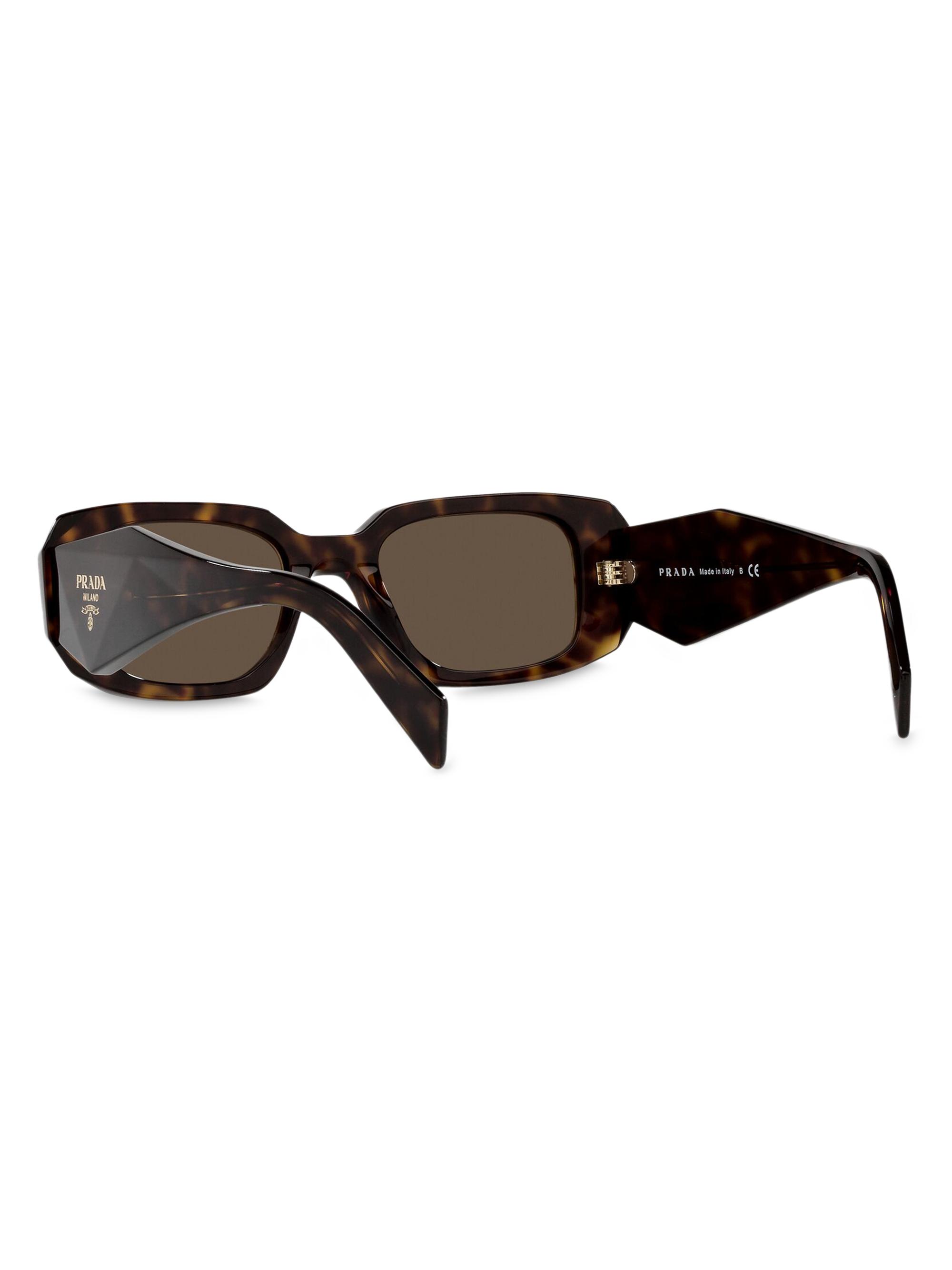 Prada Symbole 49MM Rectangle Sunglasses | Saks Fifth Avenue
