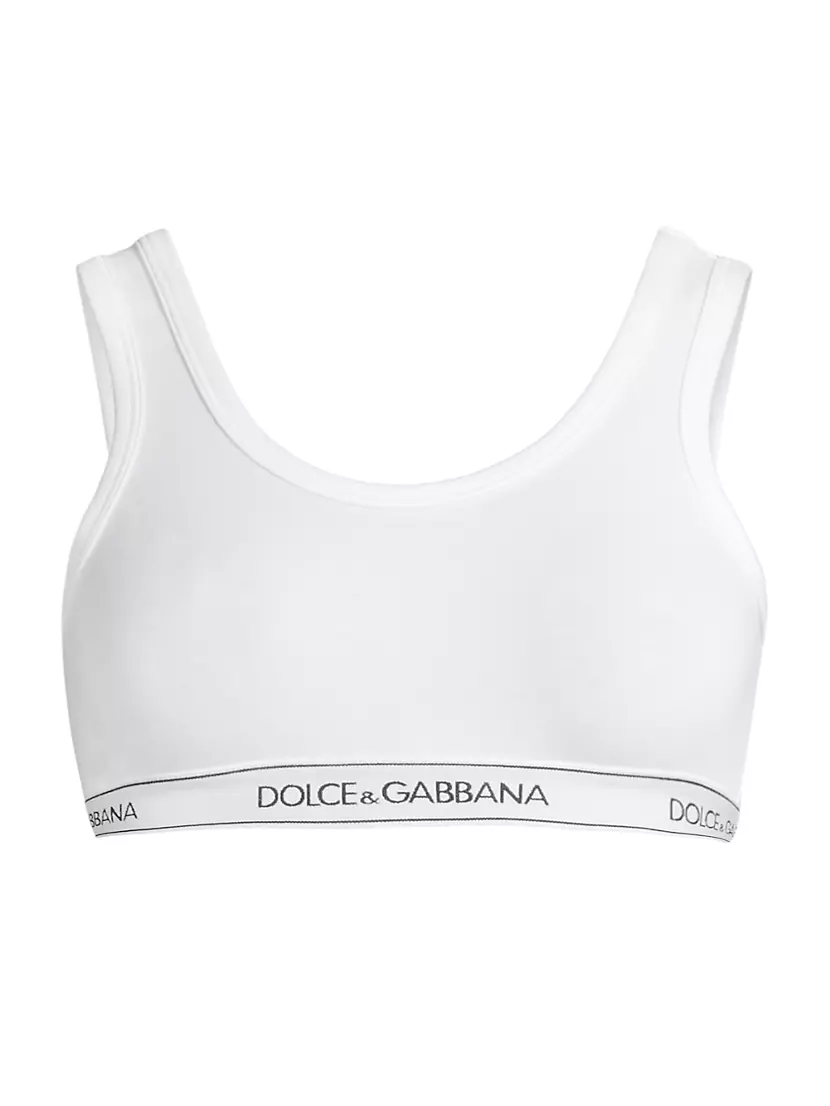 Womens Dolce & Gabbana multi Logo Sports Bra