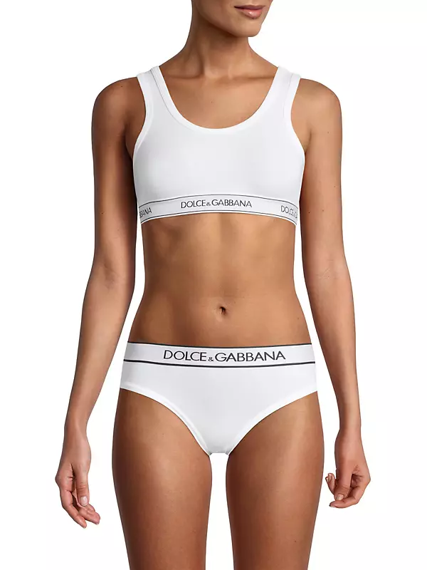 Made for You fashion trends DOLCE&GABBANA Logo Straps Pullover Bra