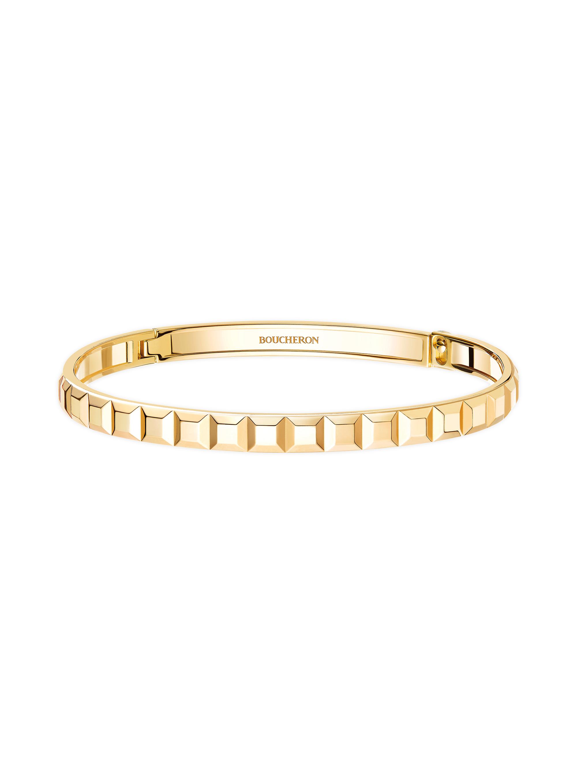 Boucheron Quatre clou de PARIS イエローゴールド Boucheron Quatre Clou De Paris 18K Yellow Gold Bangle | Saks Fifth