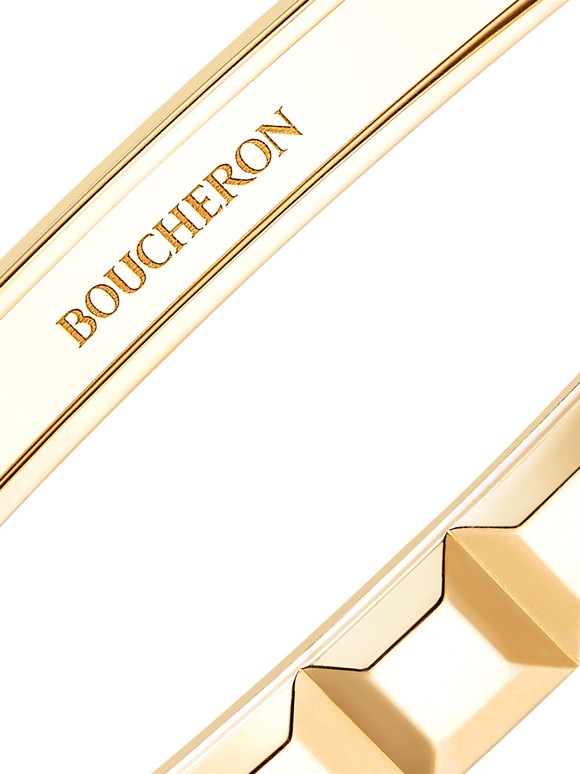 Boucheron Quatre Clou De Paris 18K Yellow Gold Bangle | Saks Fifth