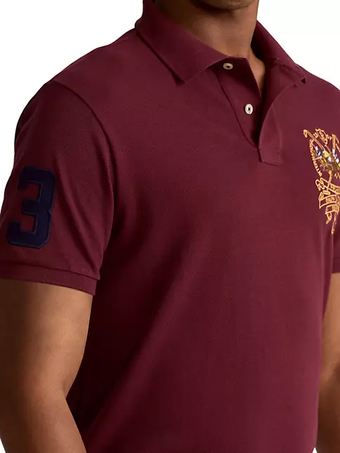 Polo Ralph Lauren icon logo rugby sweatshirt in burgundy