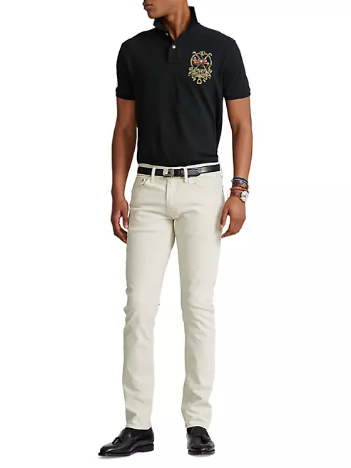 Polo Ralph Lauren Custom Slim Fit Triple-pony Polo Shirt - Short