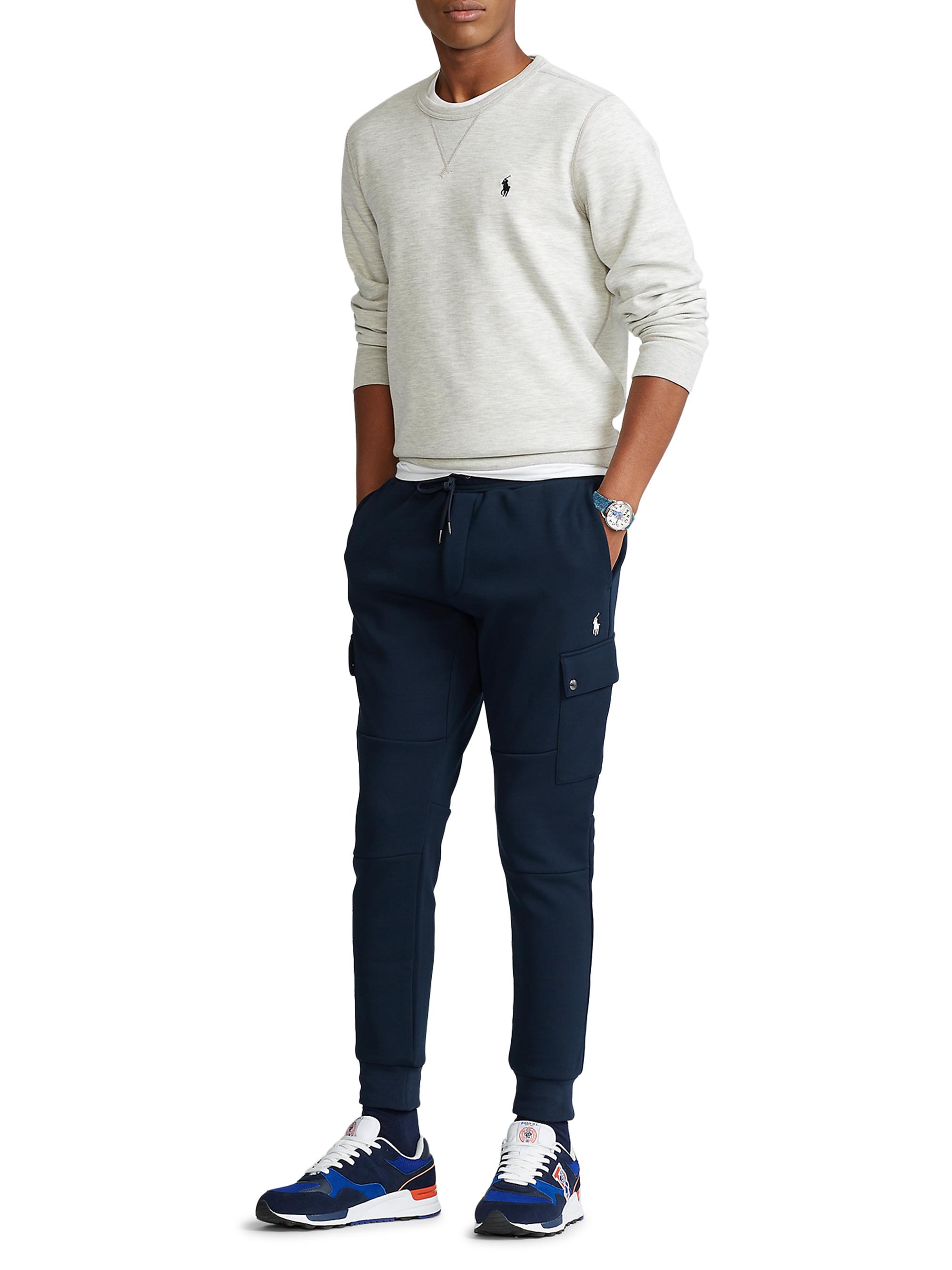 double knit cargo jogger trouser