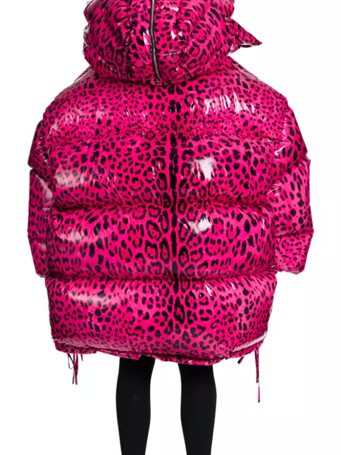 pink leopard coats