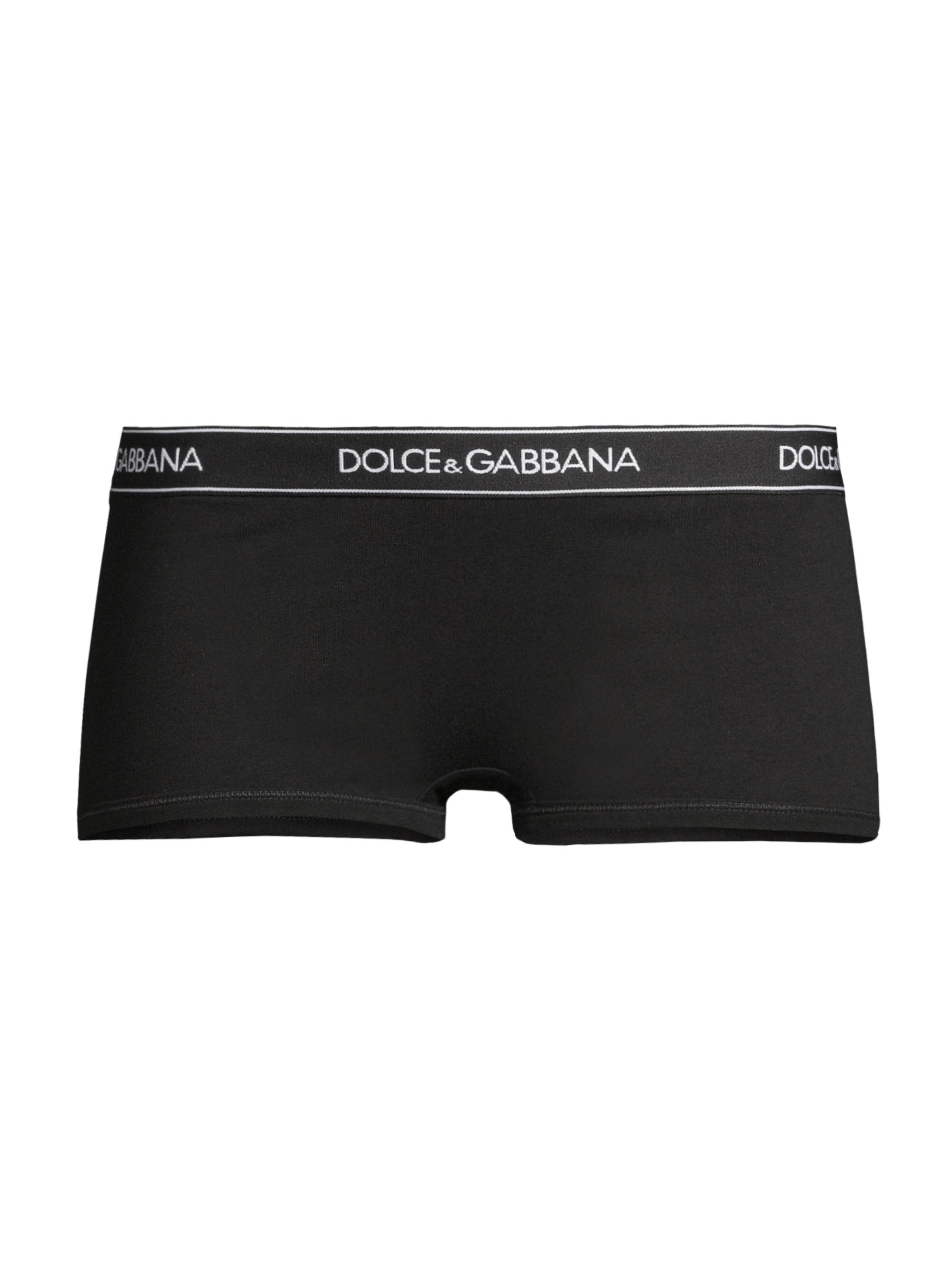 Dolce & Gabbana Women's Logo Band Boyshorts - Nero | Thumbnail 6