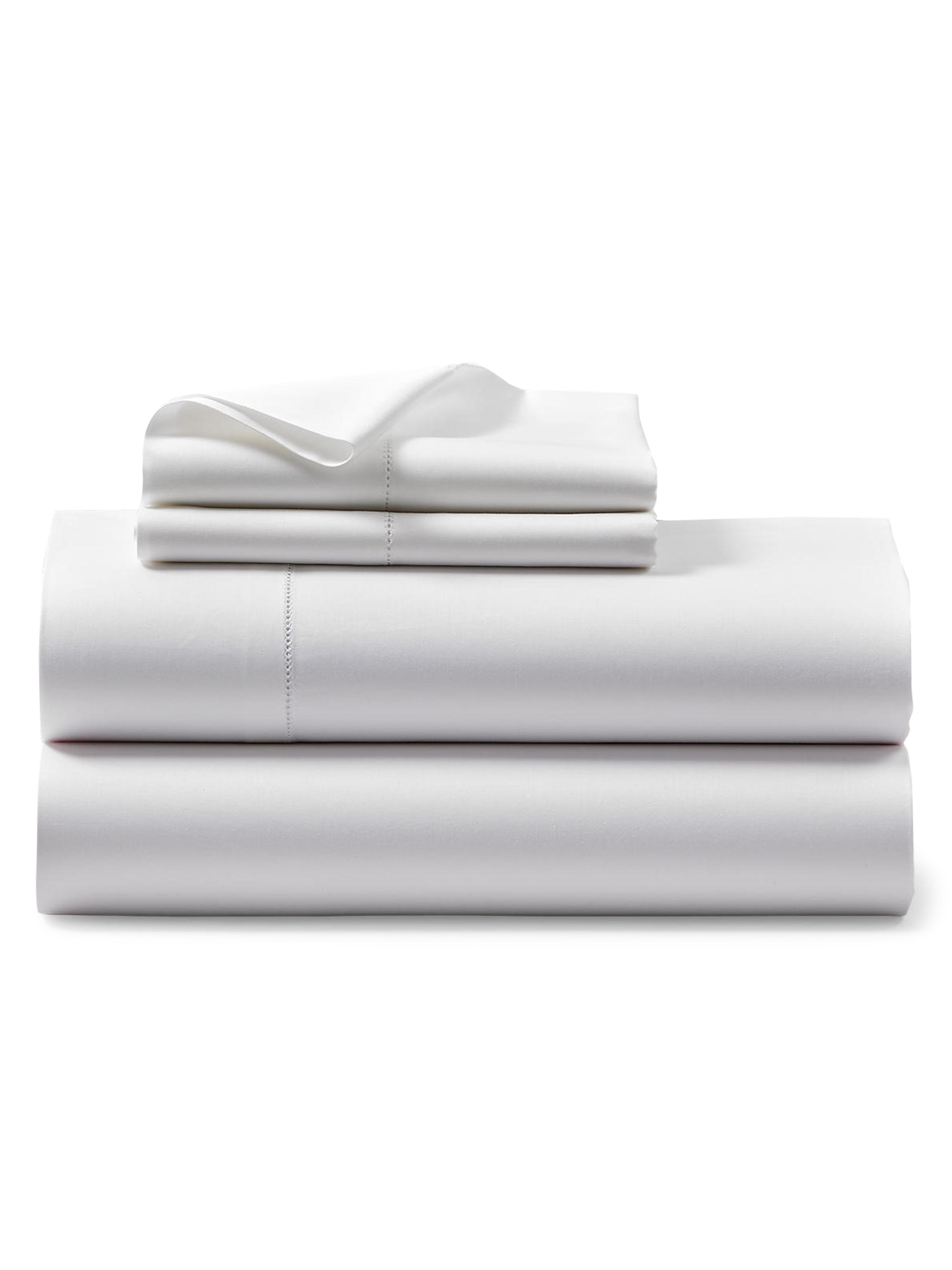Ralph Lauren Organic Sateen 624-Thread Count Sheet & Pillowcase Collection - White California King