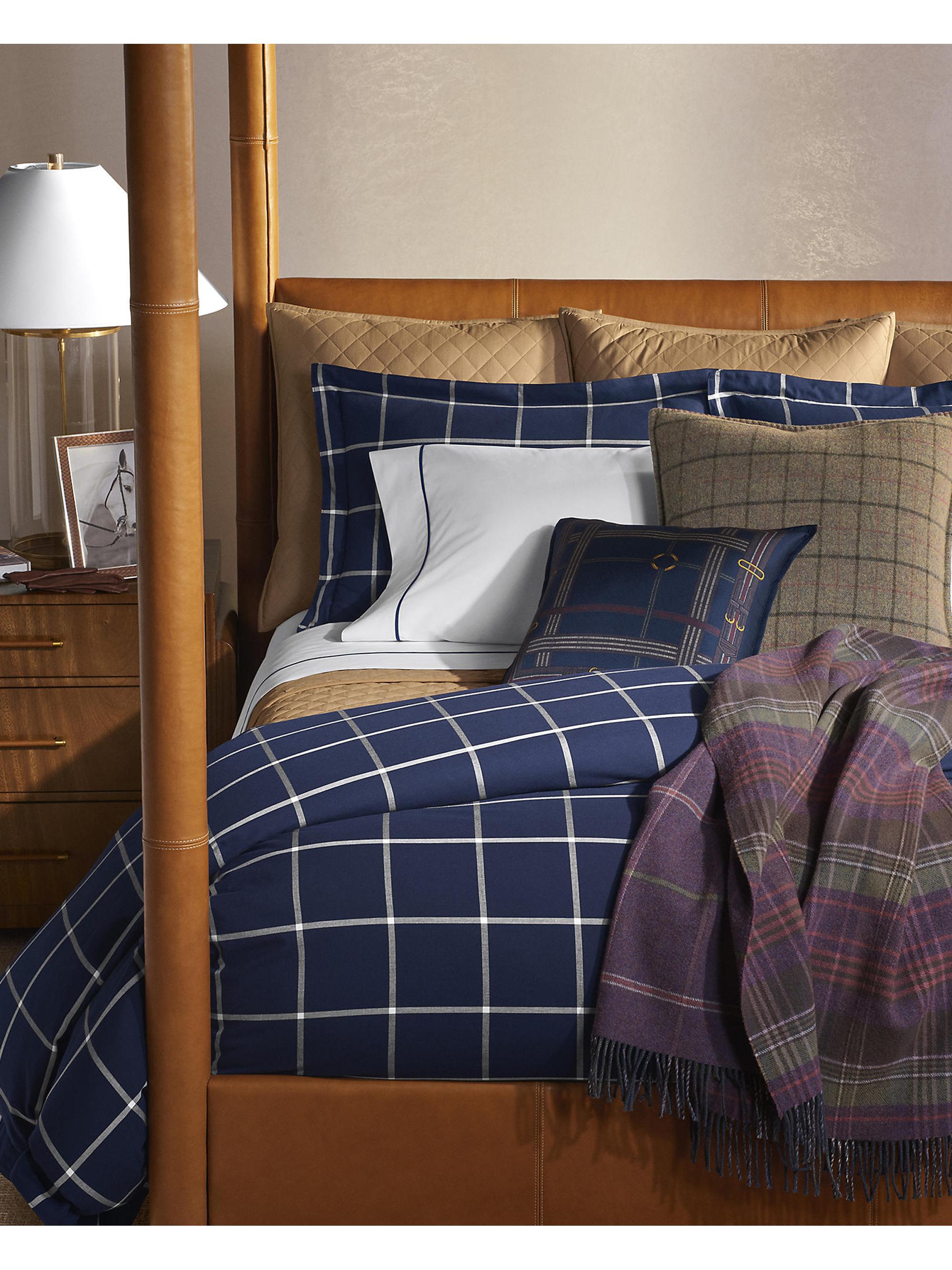 ralph lauren tartan bedding
